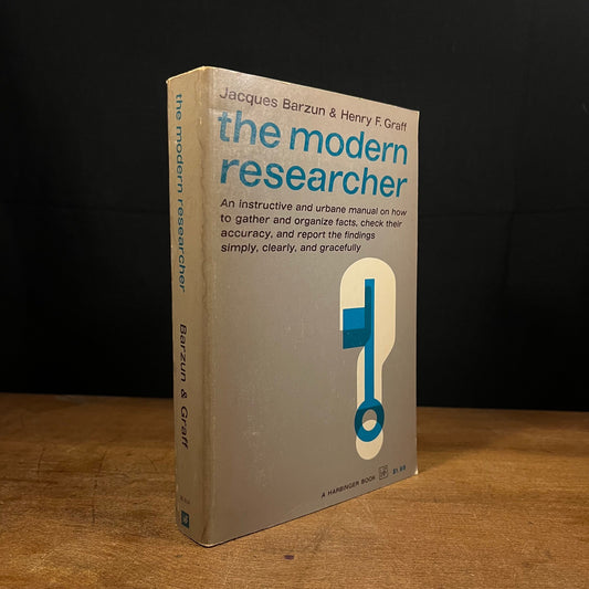 The Modern Researcher by Jacques Barzun and Henry F. Graff (1962) Vintage Paperback Book