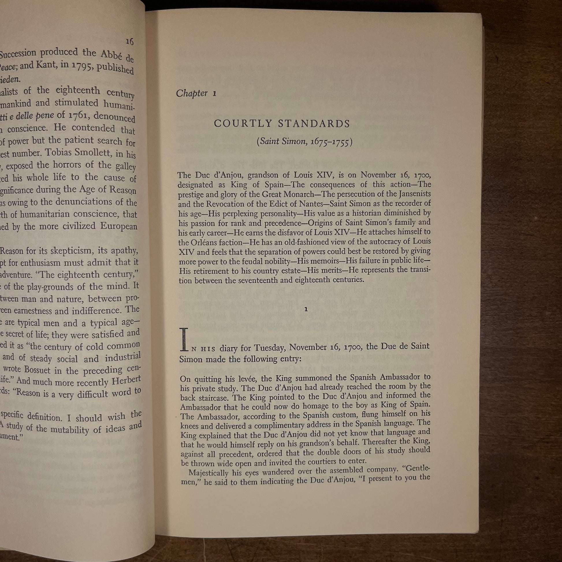 Early Printing - The Age of Reason: The Eighteenth Century by Harold Nicolson (1961) Vintage Hardcover Book