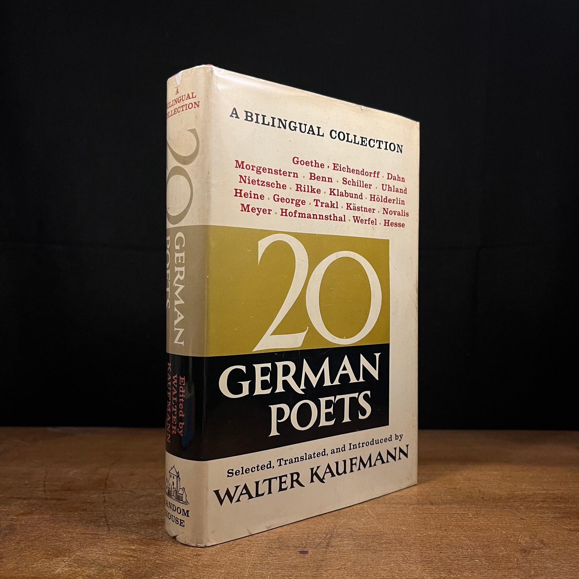 First Printing - Twenty German Poets: A Bilingual Collection by Walter Kaufmann (1962) Vintage Hardcover Book