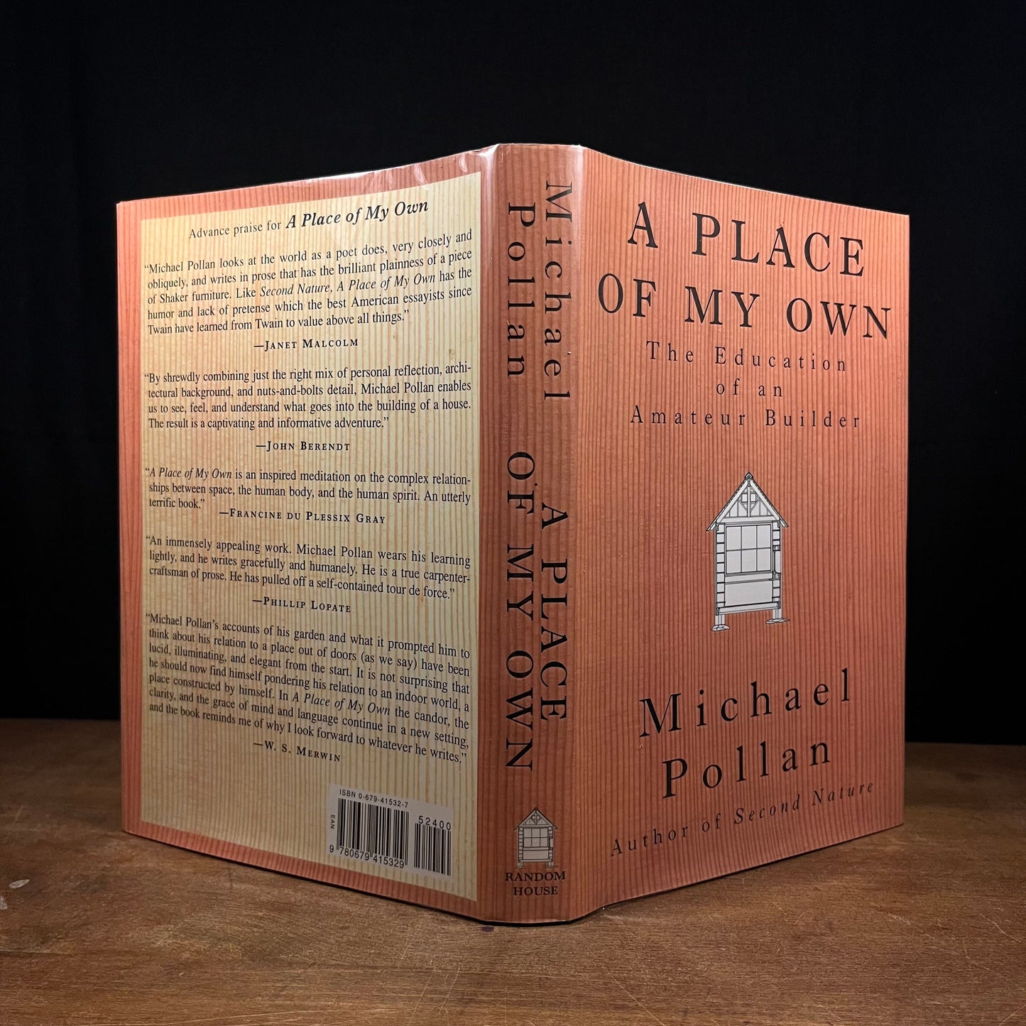 Second Printing - A Place of My Own: The Education of an Amateur Builder by Michael Pollan (1997) Vintage Hardcover Book