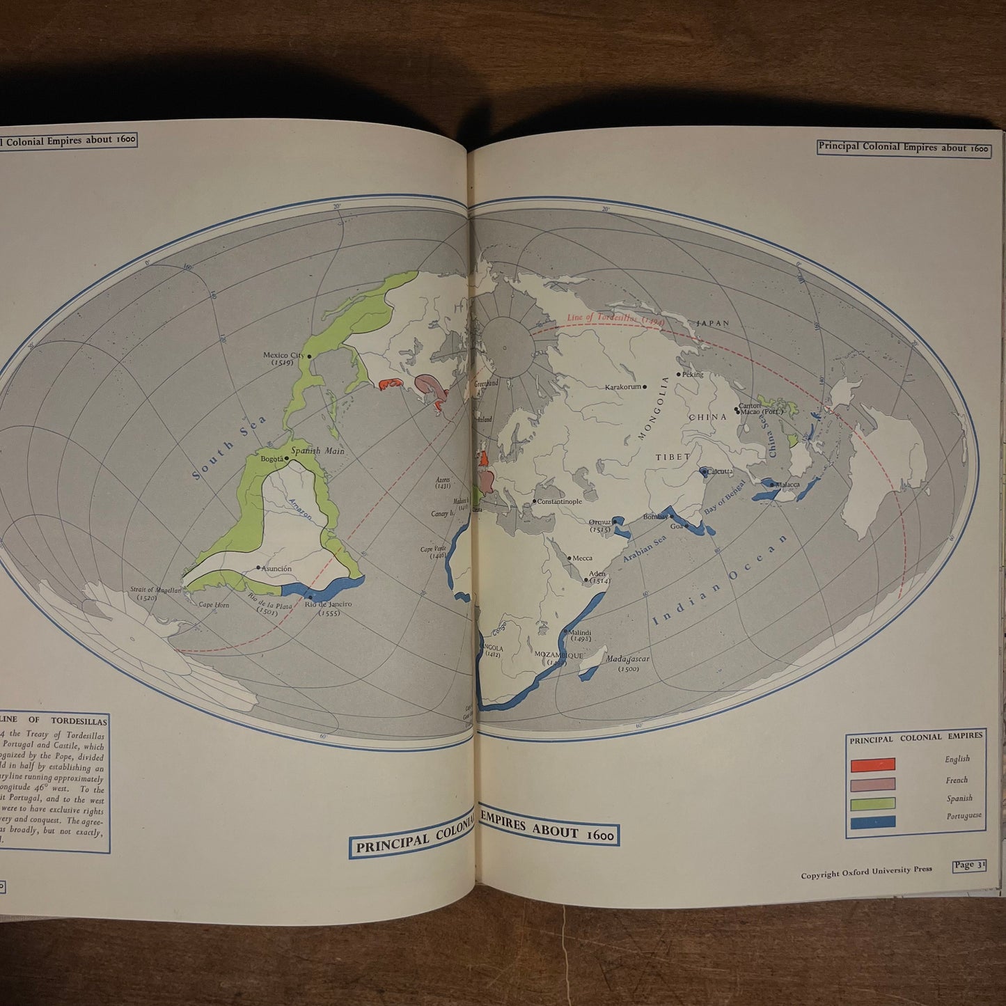 Second Printing - Atlas of European History by Edward Whiting Fox (1958) Vintage Hardcover Book