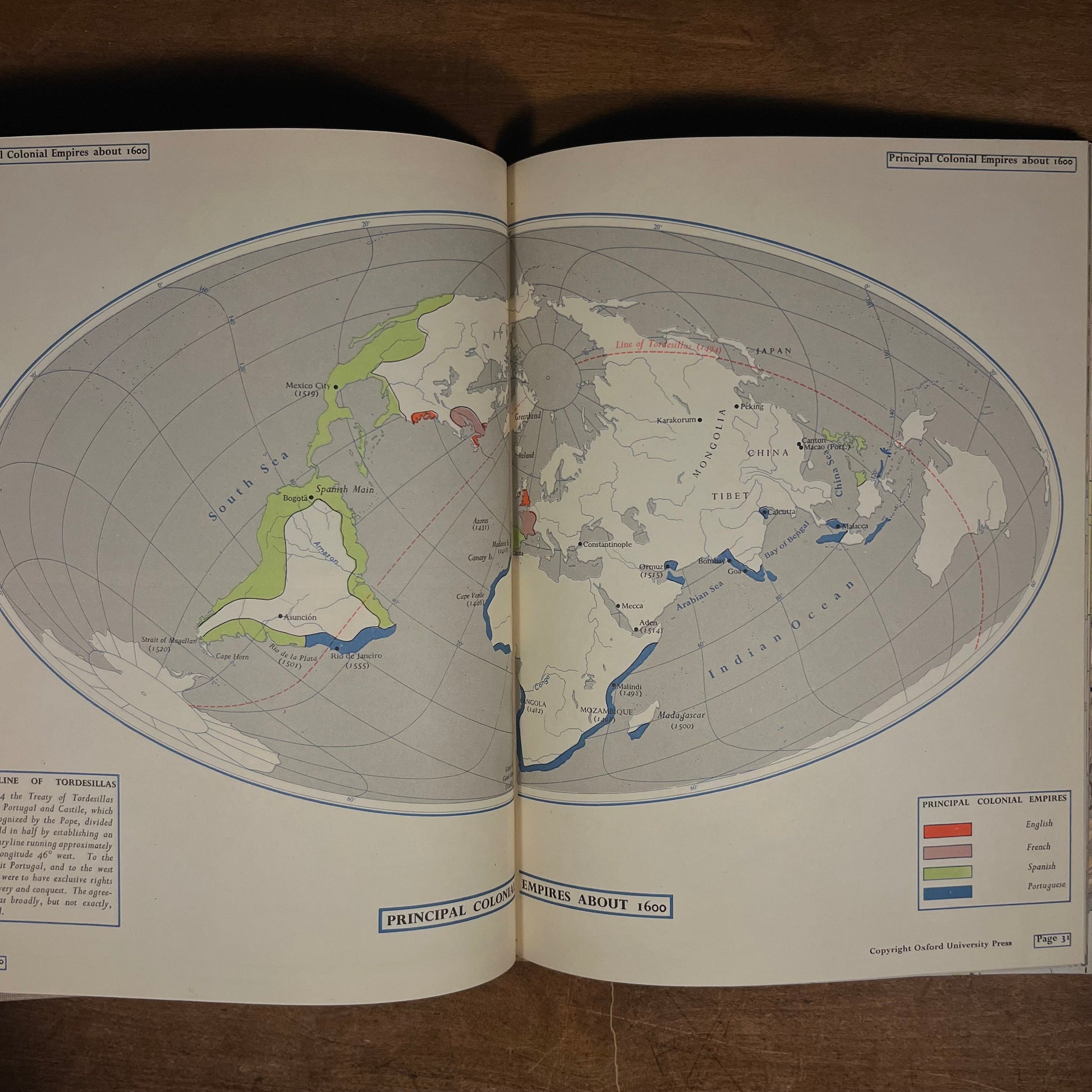 Second Printing - Atlas of European History by Edward Whiting Fox (1958) Vintage Hardcover Book