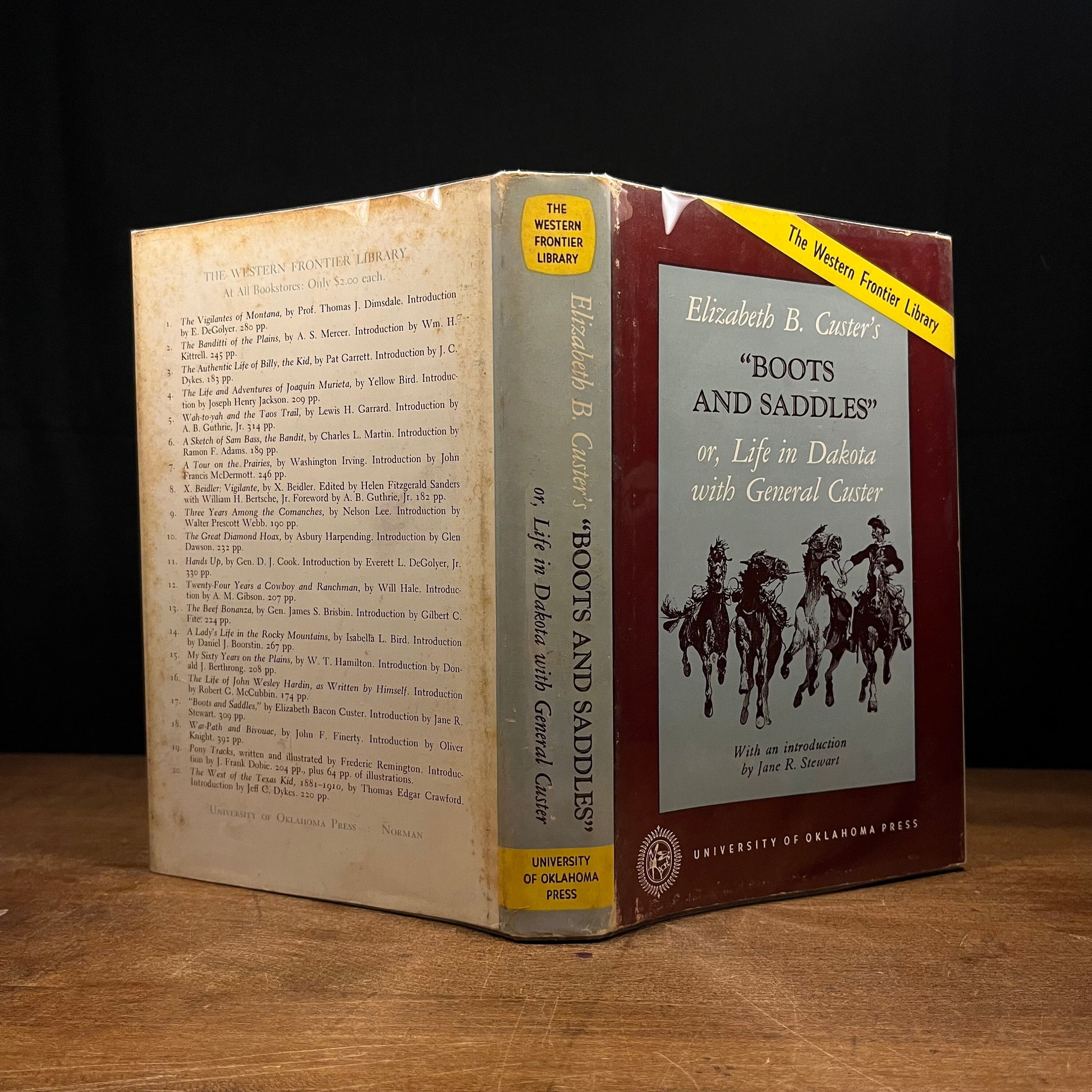 Boots and Saddles or, Life in Dakota with General Custer by Elizabeth B. Custer (1962) Vintage Hardcover Book