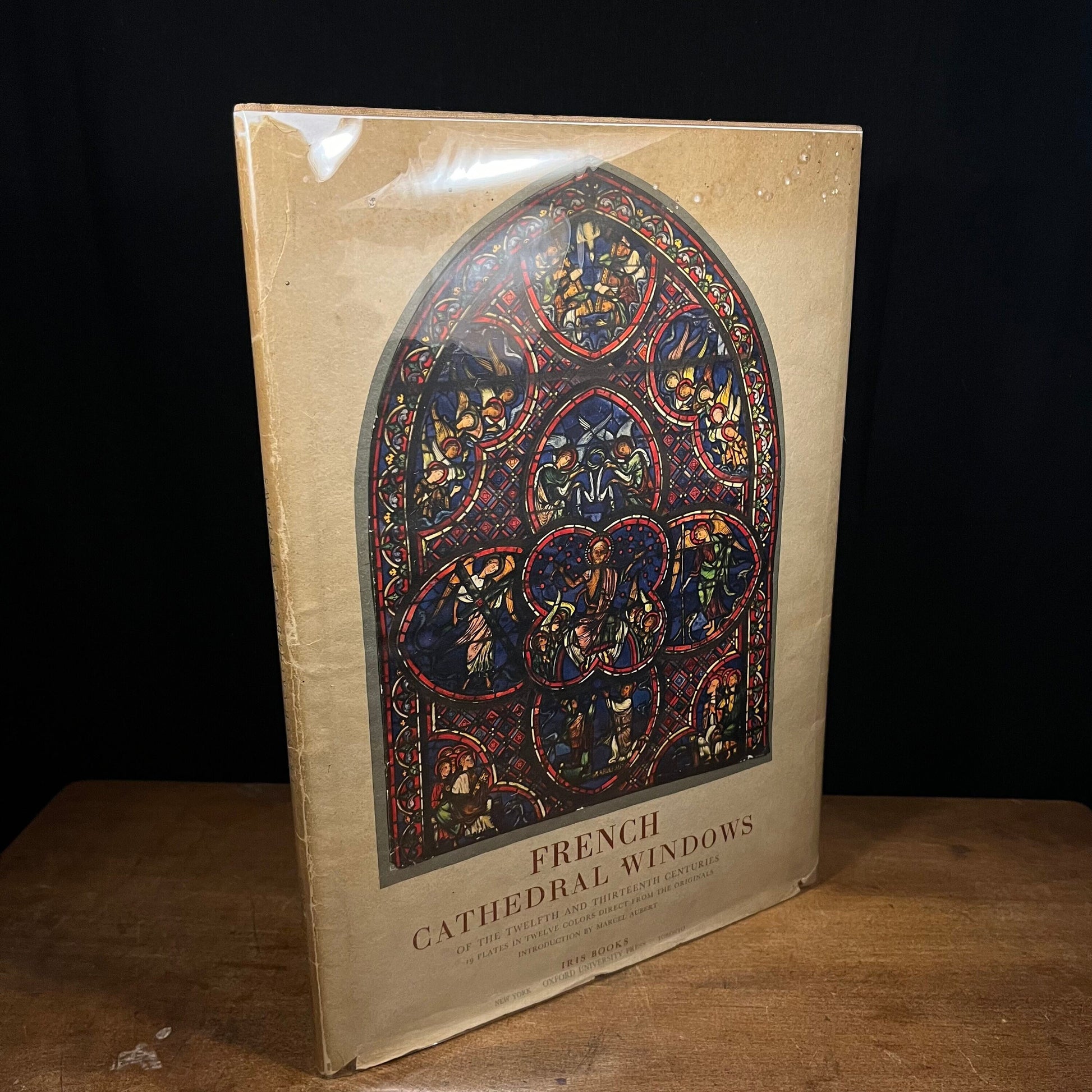 First Printing - French Cathedral Windows of the Twelfth and Thirteenth Centuries by Marcel Aubert (1939) Vintage Hardcover Book