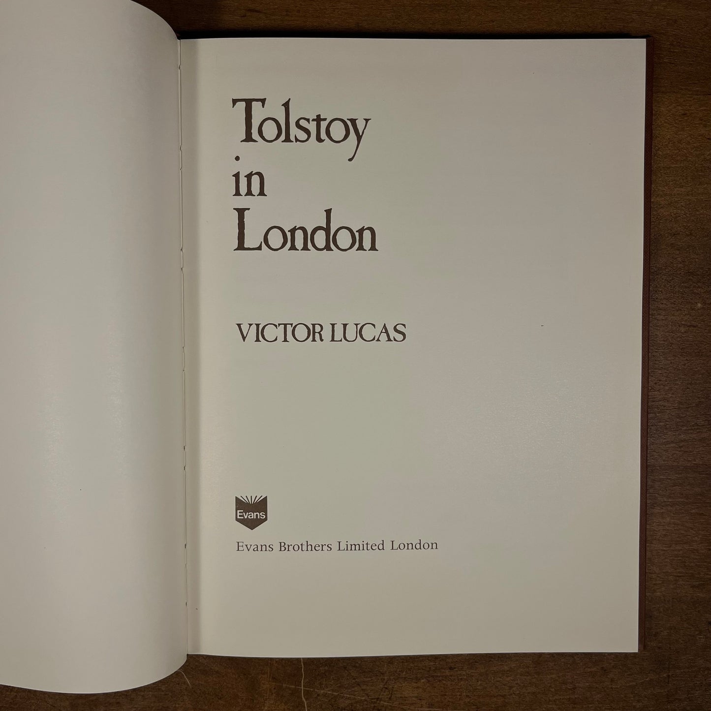 First Printing - Tolstoy in London by Victor Lewis (1979) Vintage Hardcover Book