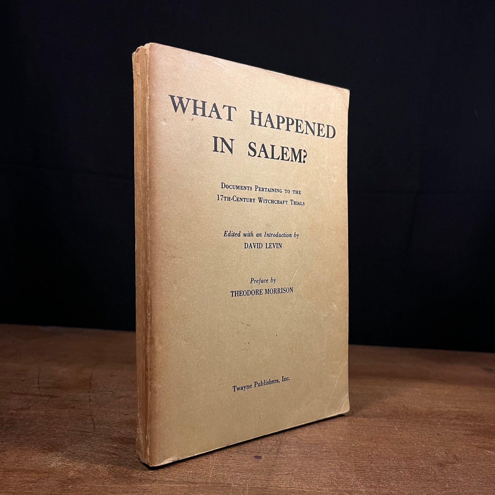 What Happened in Salem? by David Levin (1950) Vintage Paperback Book