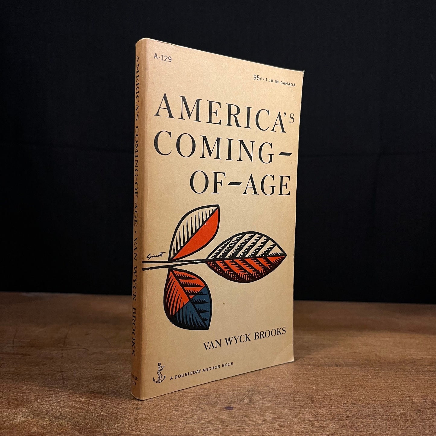 America’s Coming-Of-Age by Van Wyck Brooks (1958) Vintage Paperback Book