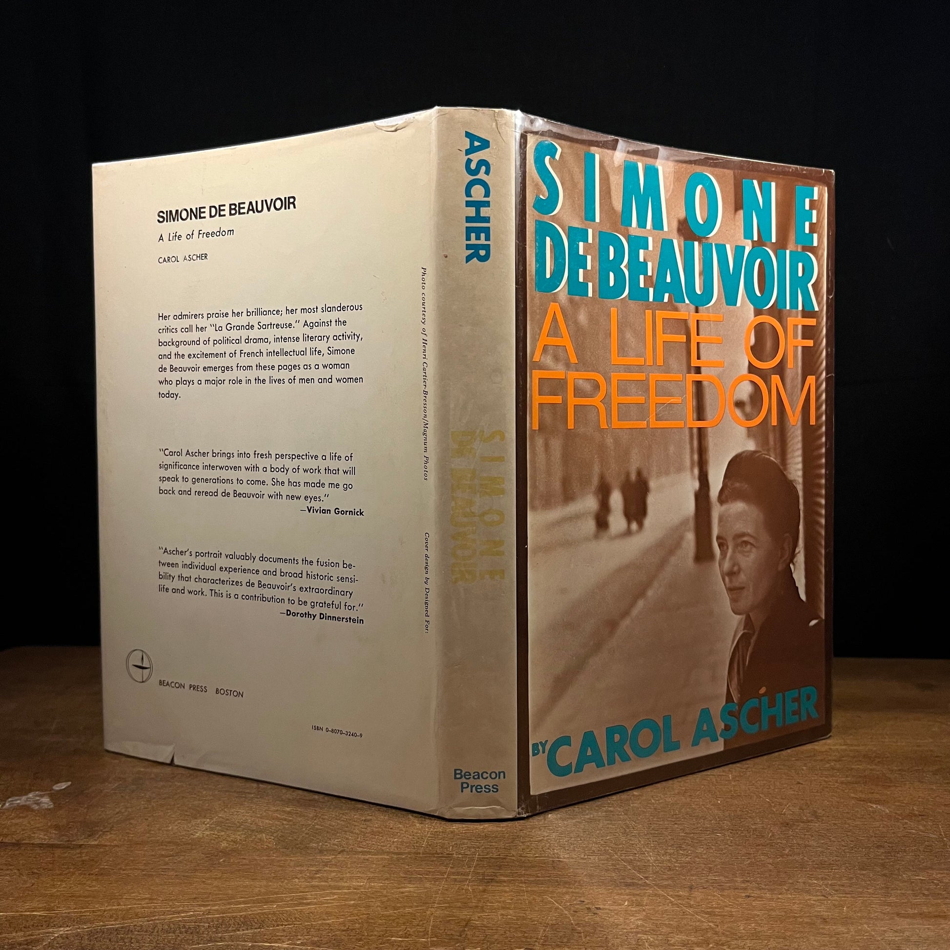 First Printing - Simone de Beauvoir: A Life of Freedom by Caroline Ascher (1981) Vintage Hardcover Book