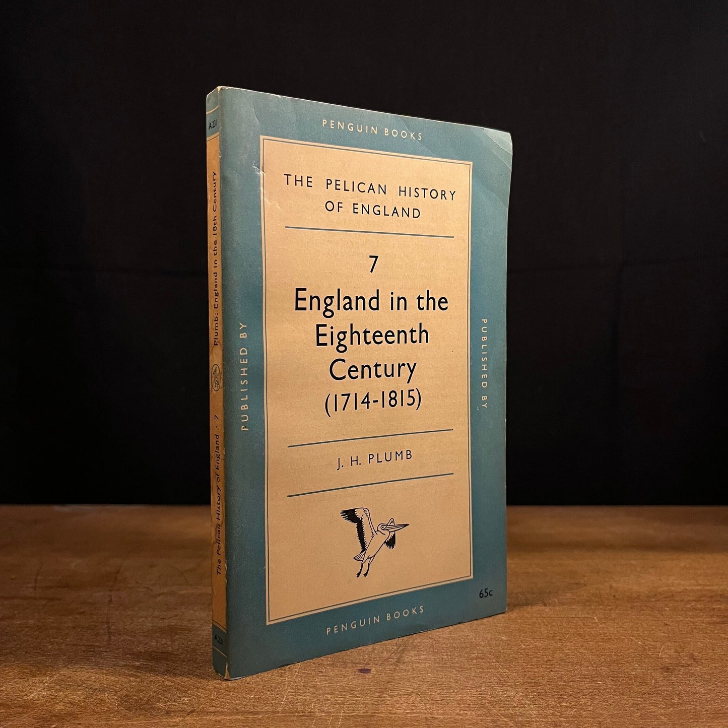 The Pelican History of England: England in the Eighteenth Century (1714-1815) by J. H. Plumb (1955) Vintage Paperback Book