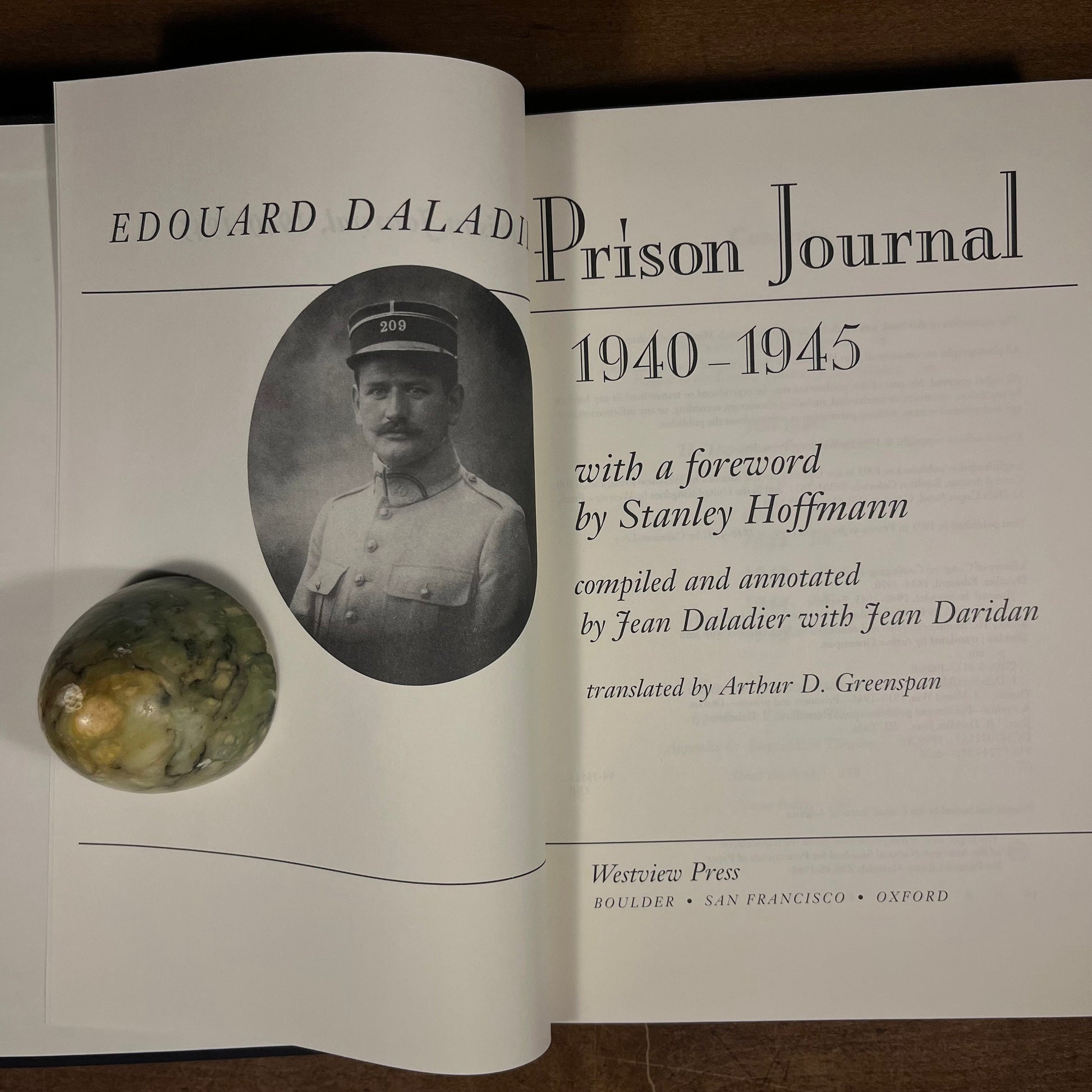 First Printing - Prison Journal, 1940-1945 by Edouard Daladier (1995) Vintage Hardcover Book