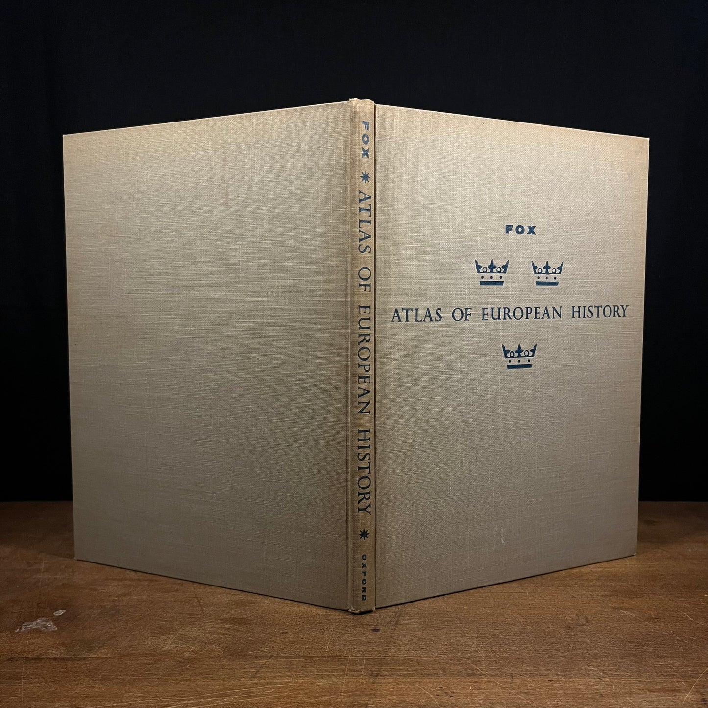 Second Printing - Atlas of European History by Edward Whiting Fox (1958) Vintage Hardcover Book