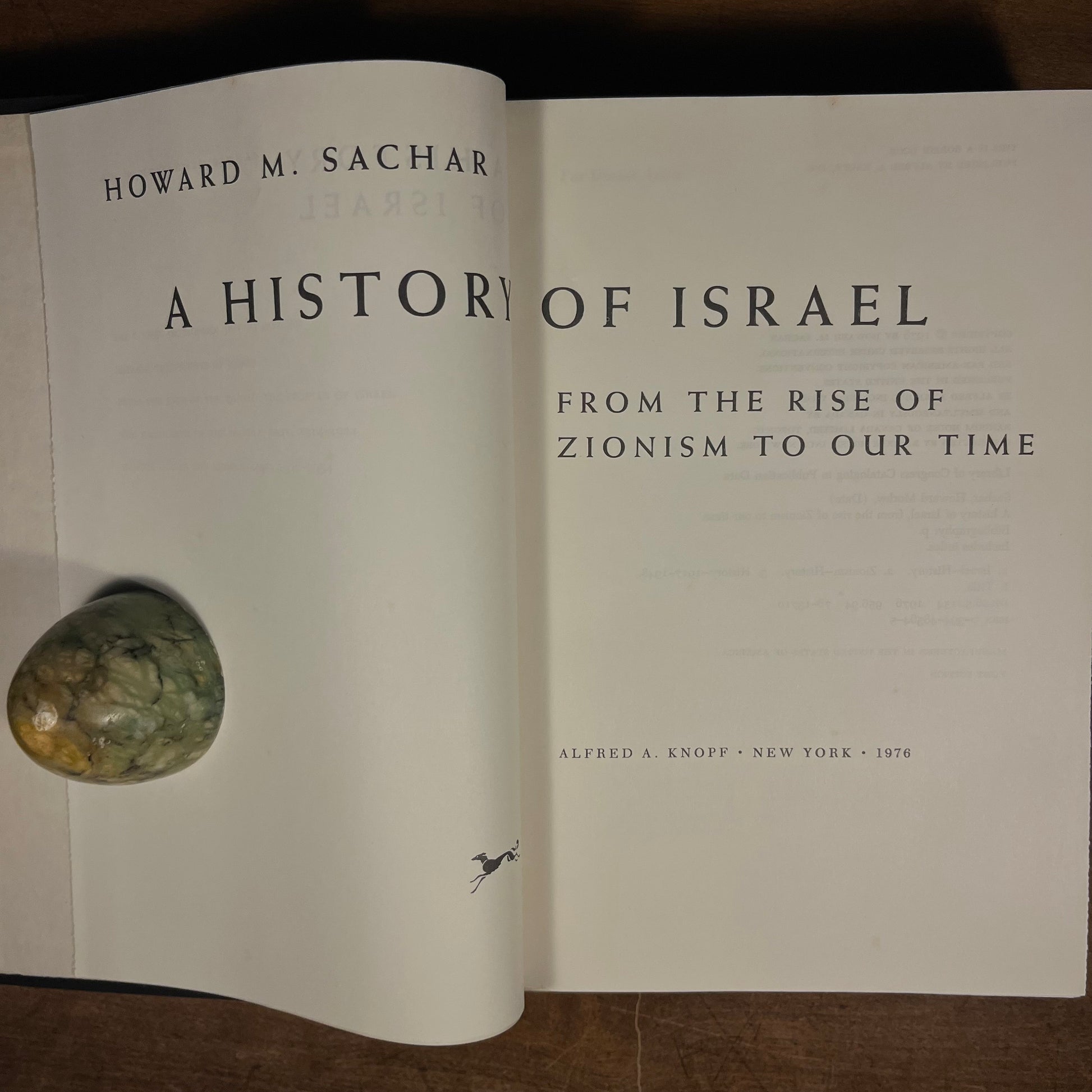 First Printing - A History of Israel: From the Rise of Zionism to Our Time by Howard M. Sachar (1976) Vintage Hardcover Book