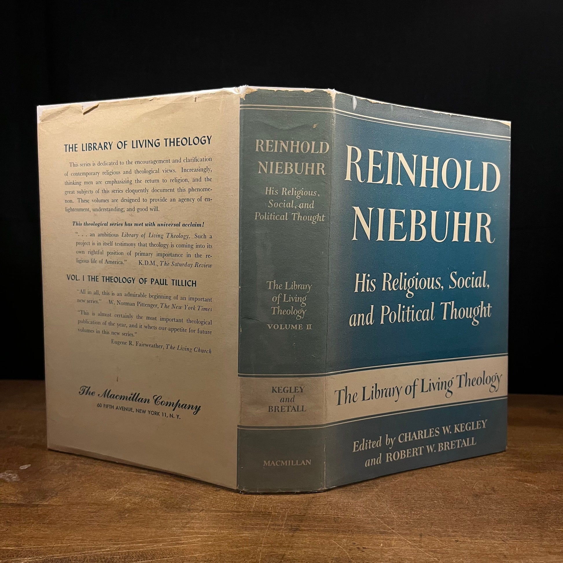 First Printing - Reinhold Niebuhr: His Religious, Social, and Political Thought by C. Kegley and R. Bretall (1956) Vintage Hardcover Book