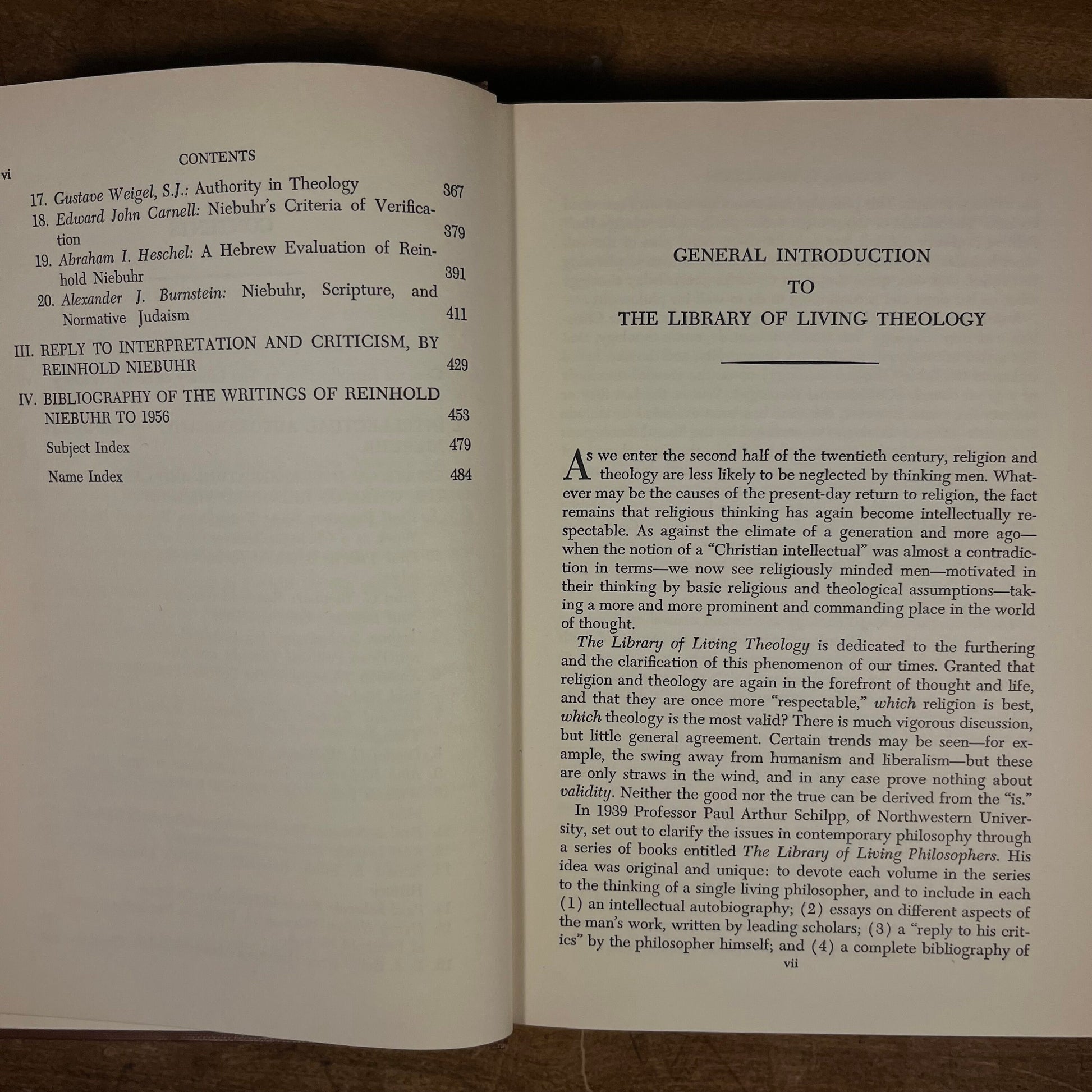 First Printing - Reinhold Niebuhr: His Religious, Social, and Political Thought by C. Kegley and R. Bretall (1956) Vintage Hardcover Book