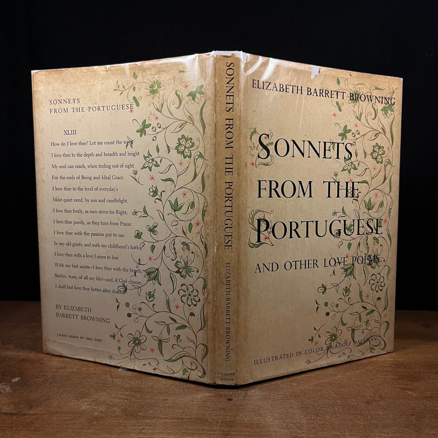 Sonnets from the Portuguese and other Love Poems by Elisabeth Barrett Browning (1954) Vintage Hardcover Book