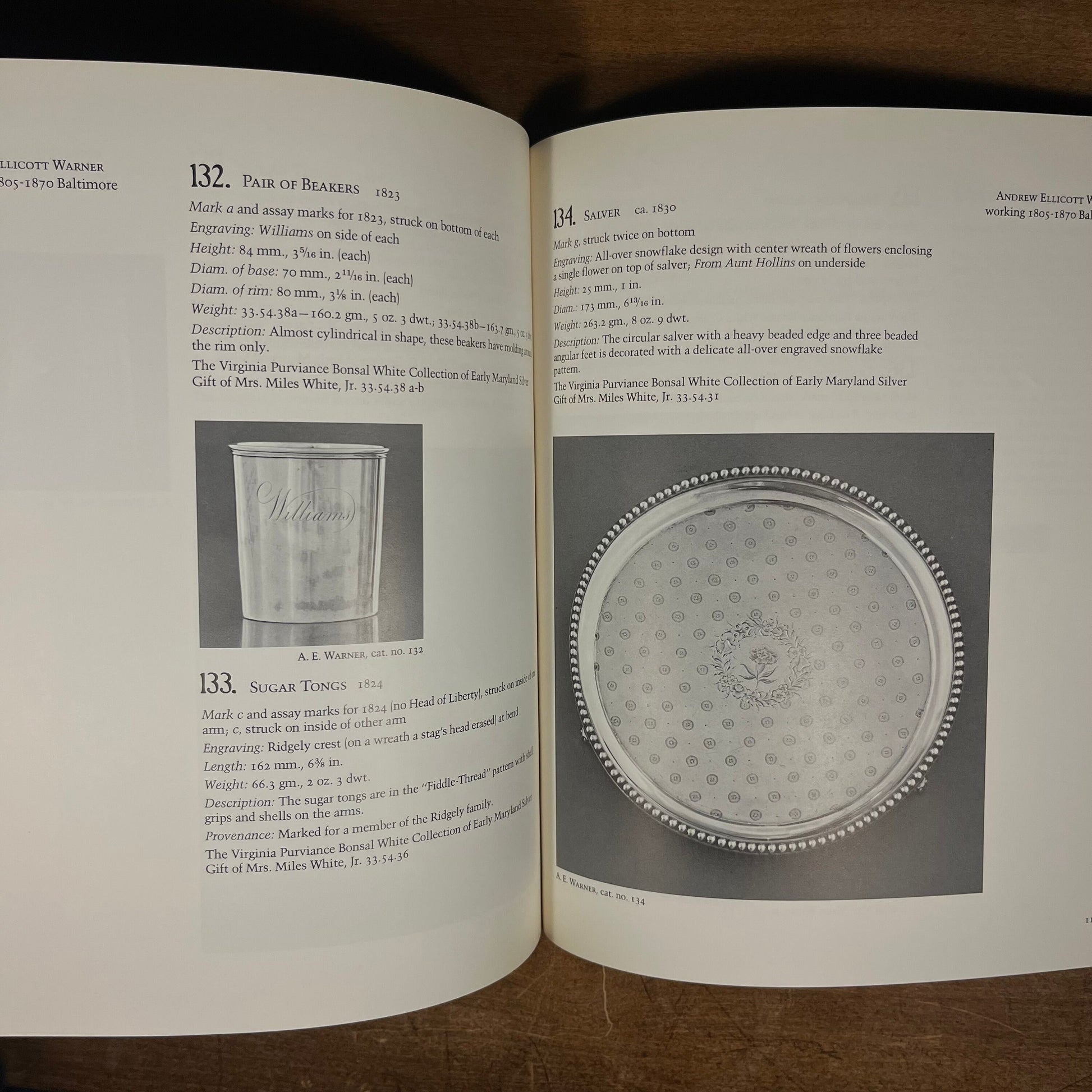 Eighteenth and Nineteenth Century Maryland Silver in the Collection of The Baltimore Museum of Art (1975) Vintage Exhibition Catalogue