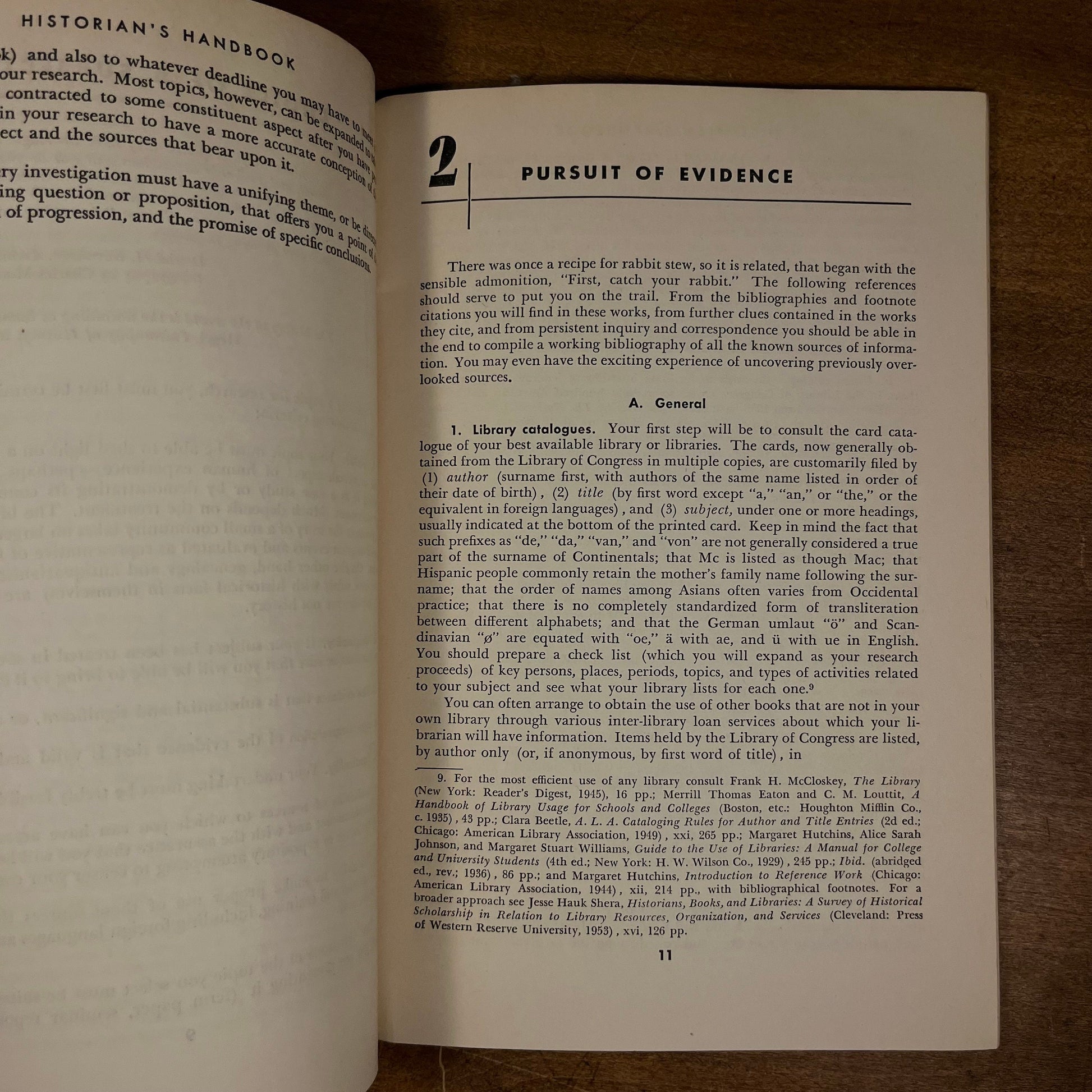 Historian’s Handbook: A Key to the Study and Writing of History by Wood Gray and others (1959) Vintage Softcover Book
