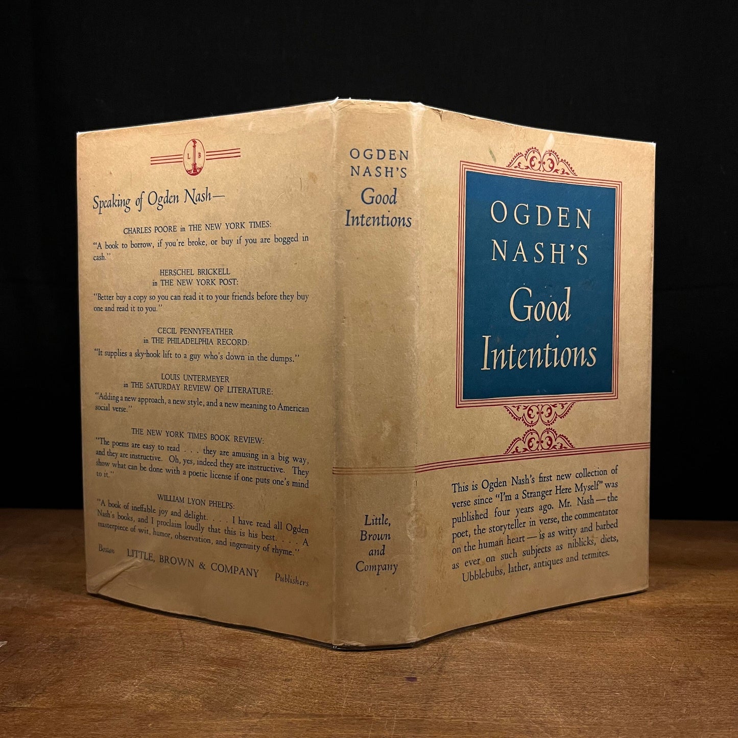 First Printing - Good Intentions by Ogden Nash (1942) Vintage Hardcover Book