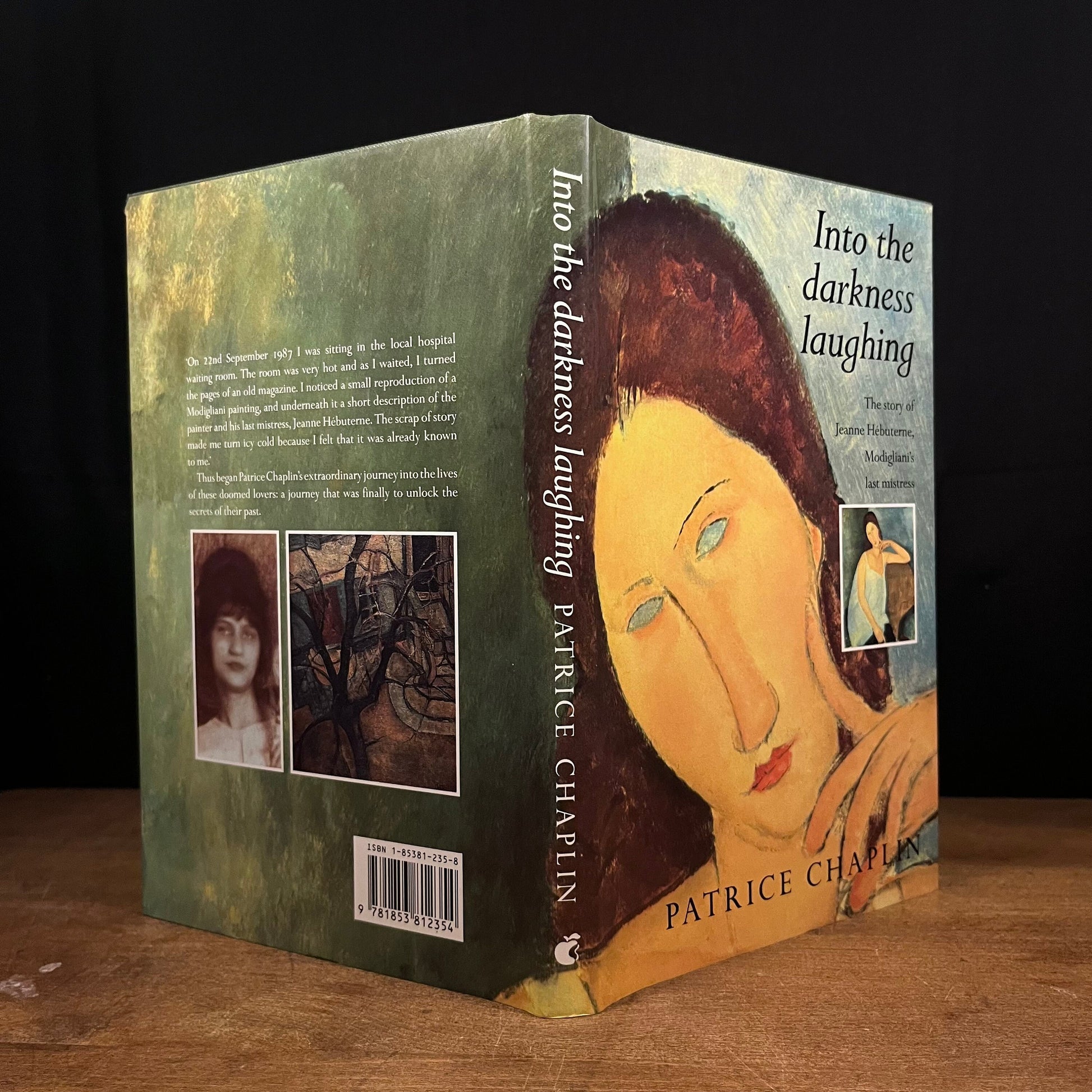 Into the Darkness Laughing: The Story of Modigliani’s Last Mistress, Jeanne Hébuterne by Patrice Chaplin (1990) Vintage Hardcover Book