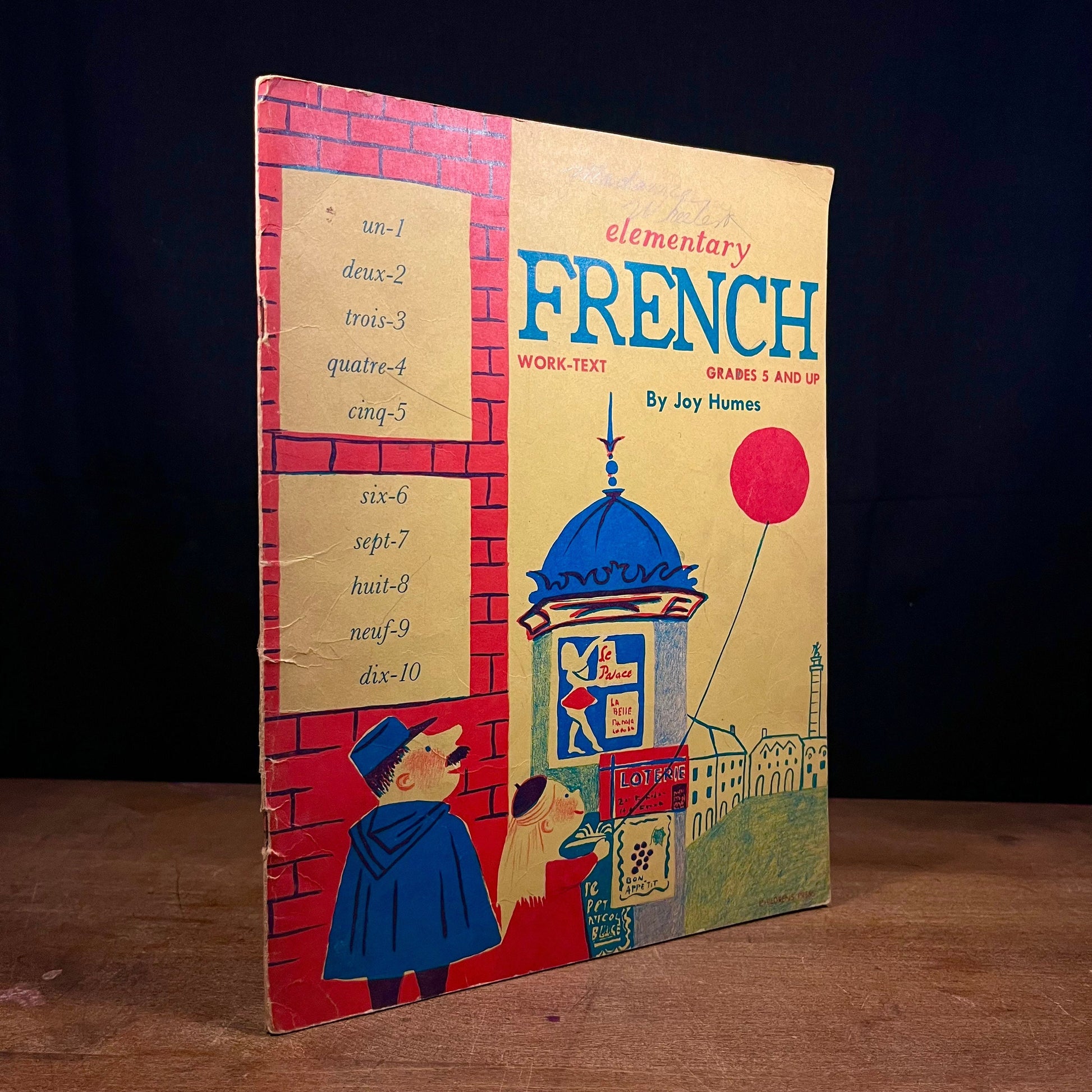 Elementary French by Joy Humes (1960) Vintage School Work-Text, Grades 5 and up