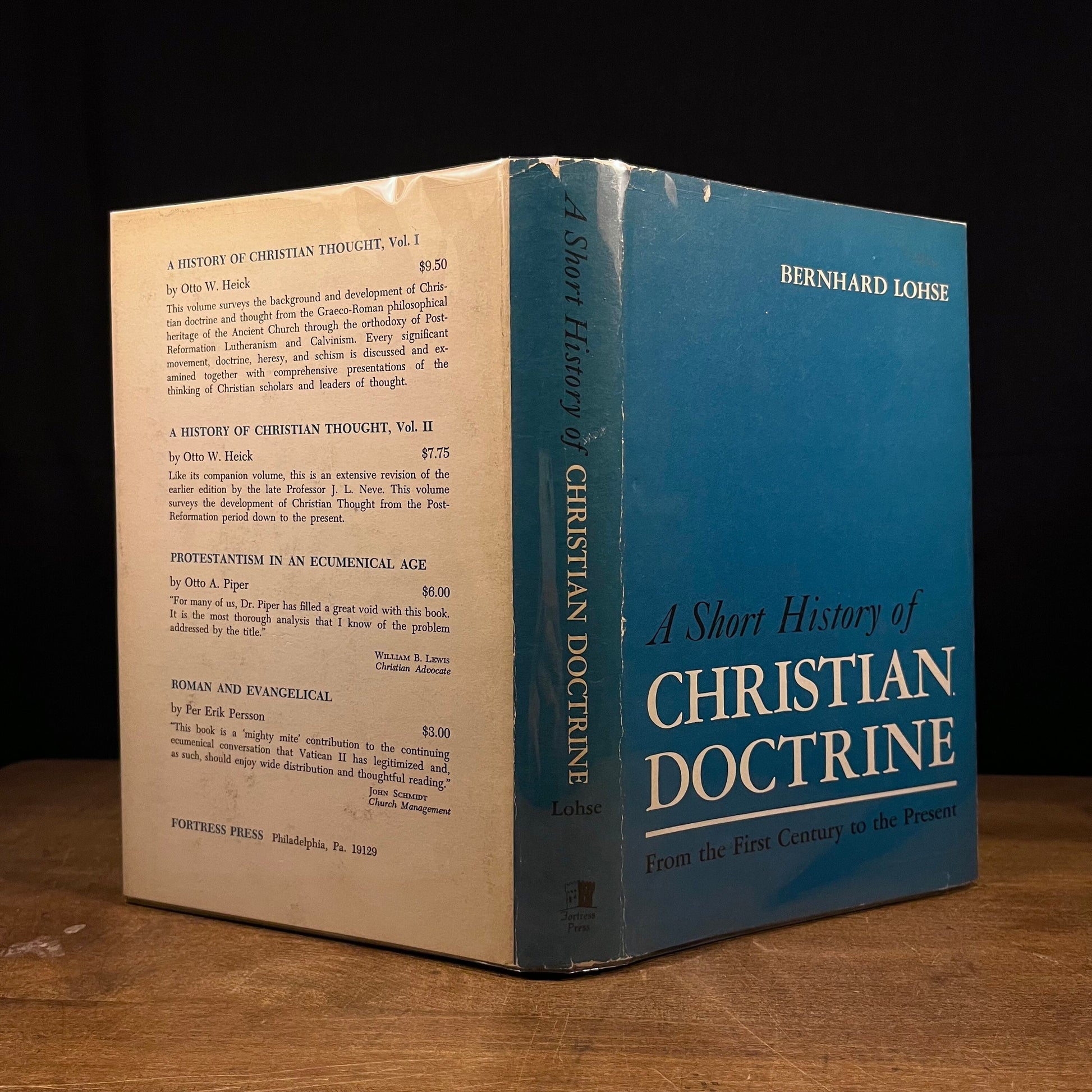 First Printing - A Short History of Christian Doctrine From the First Century to the Present by Bernard Lohse (1966) Vintage Hardcover Book