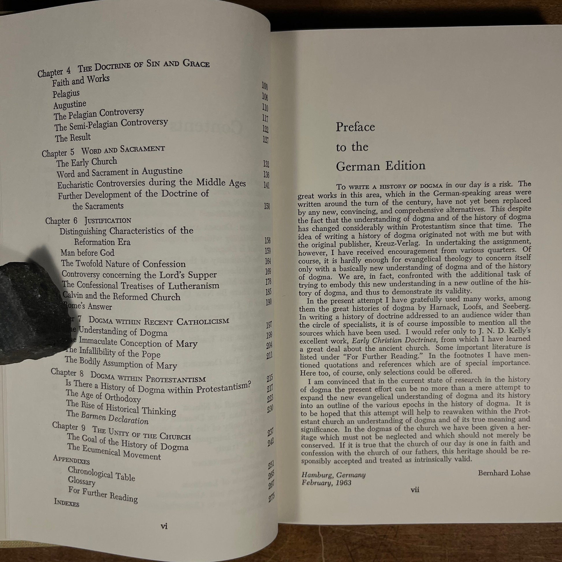 First Printing - A Short History of Christian Doctrine From the First Century to the Present by Bernard Lohse (1966) Vintage Hardcover Book