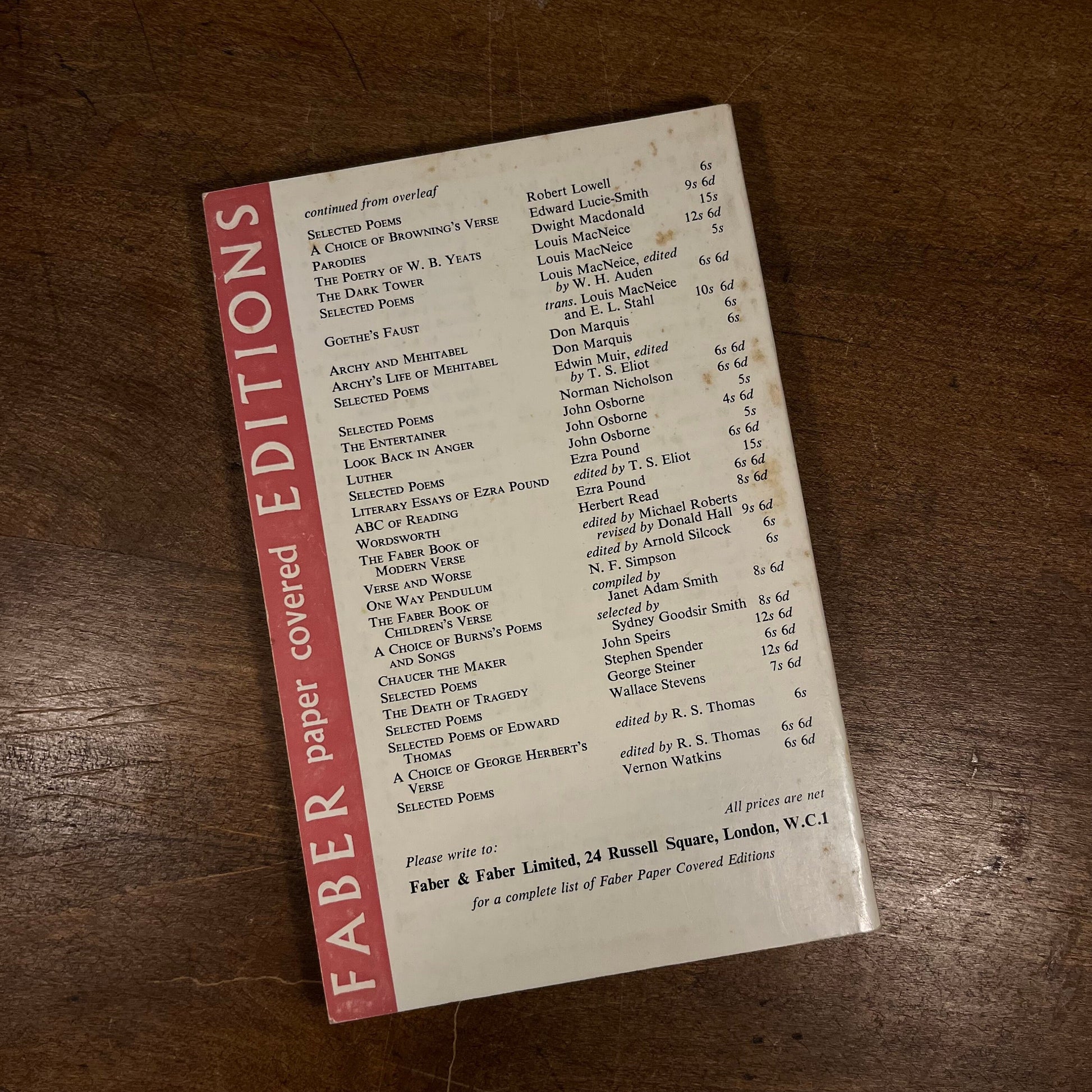 Inadmissible Evidence by John Osborne (1967) Vintage Paperback Book