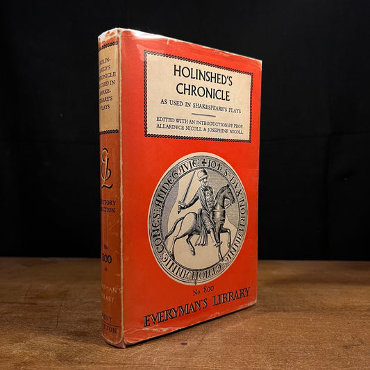 Everyman’s Library - Holinshed’s Chronicles: As Used in Shakespeare’s Plays (1963) Vintage Hardcover Book