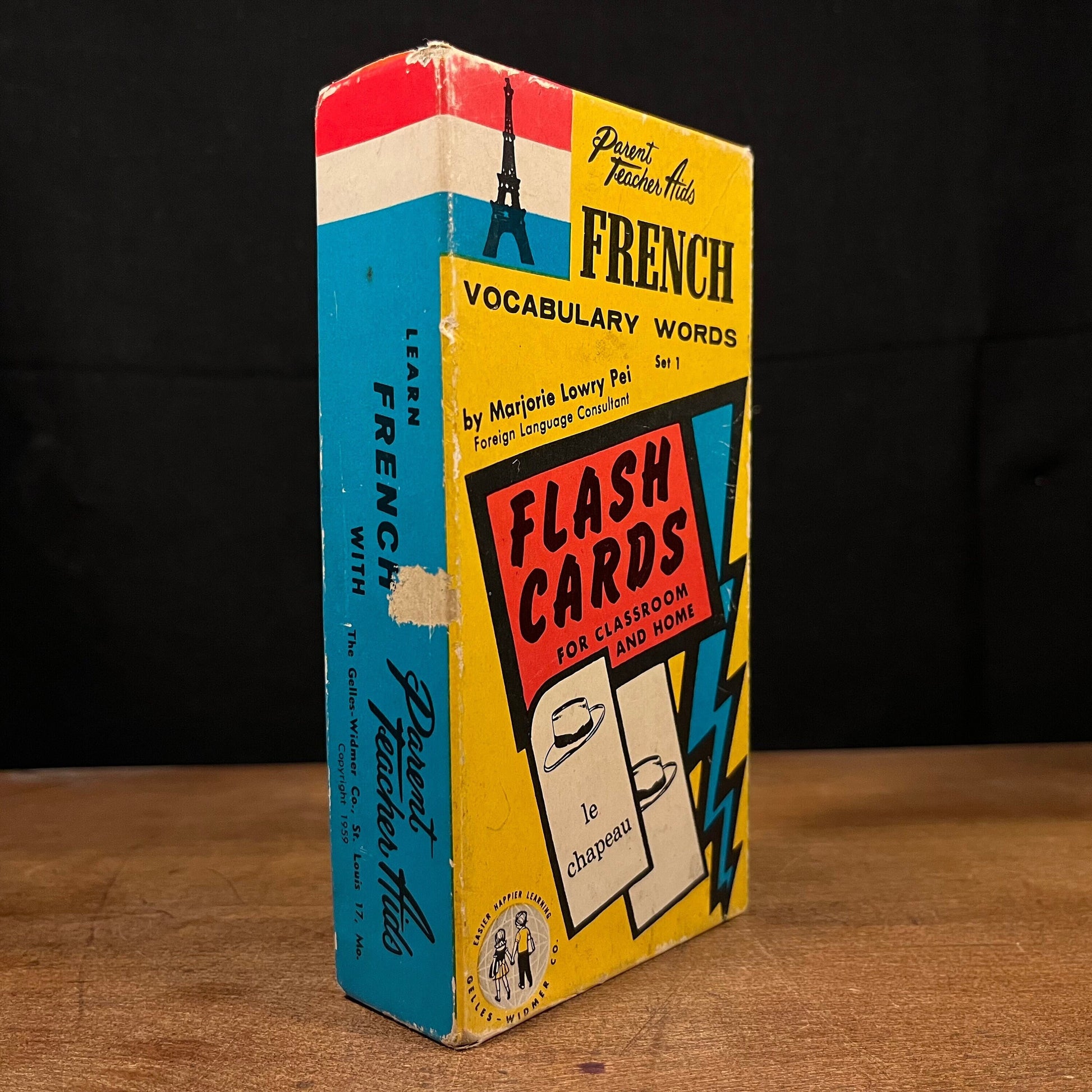 French Vocabulary Words by Marjorie Lowry Pei (1959) Vintage Flash Cards