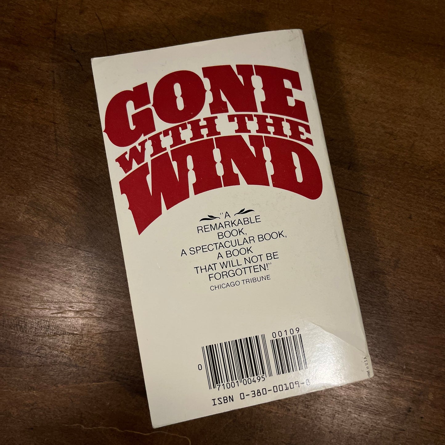 Gone with the Wind by Margaret Mitchell (1985) Vintage Paperback Book