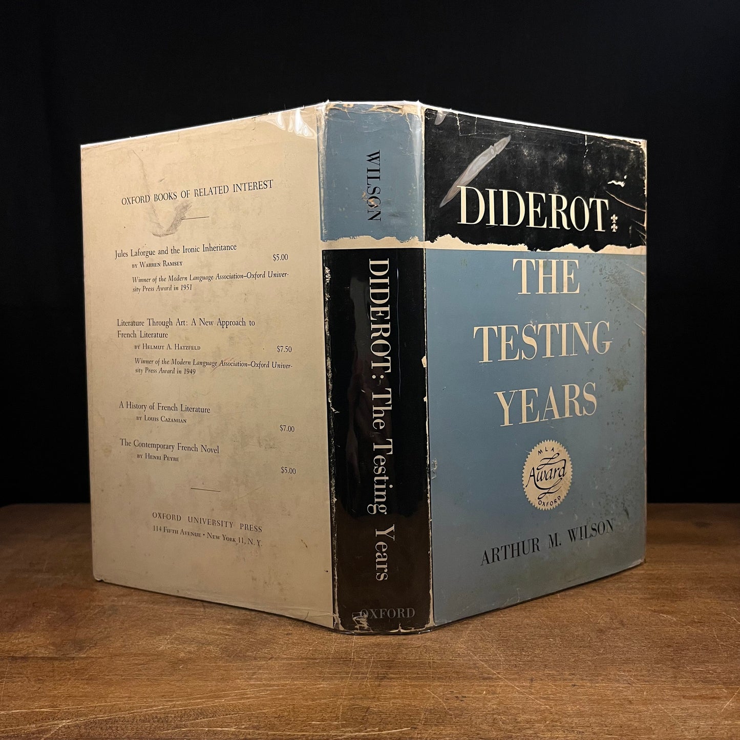 First Printing - Diderot: The Testing Years, 1713-1759 by Arthur M. Wilson (1957) Vintage Hardcover Book