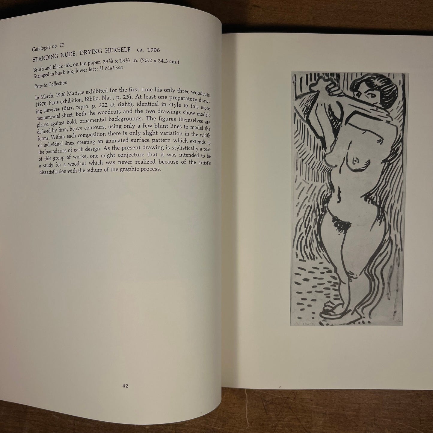 Matisse as a Draughtsman (1971) Vintage Art Exhibition Catalogue