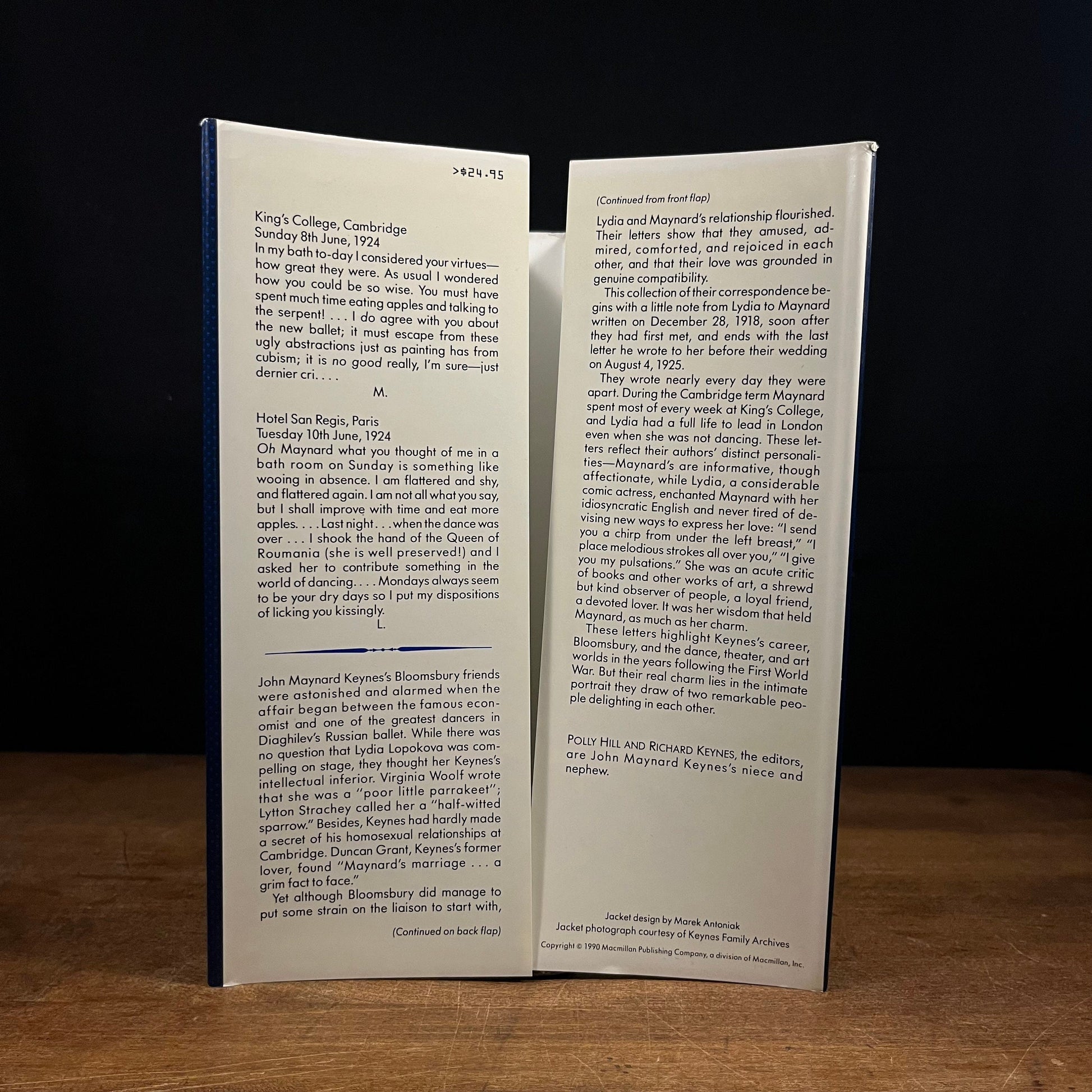 First Printing - Lydia and Maynard: The Letters of John Maynard Keynes and Lydia Lopokova by P. Hill and R. Keynes (1990) Hardcover Book