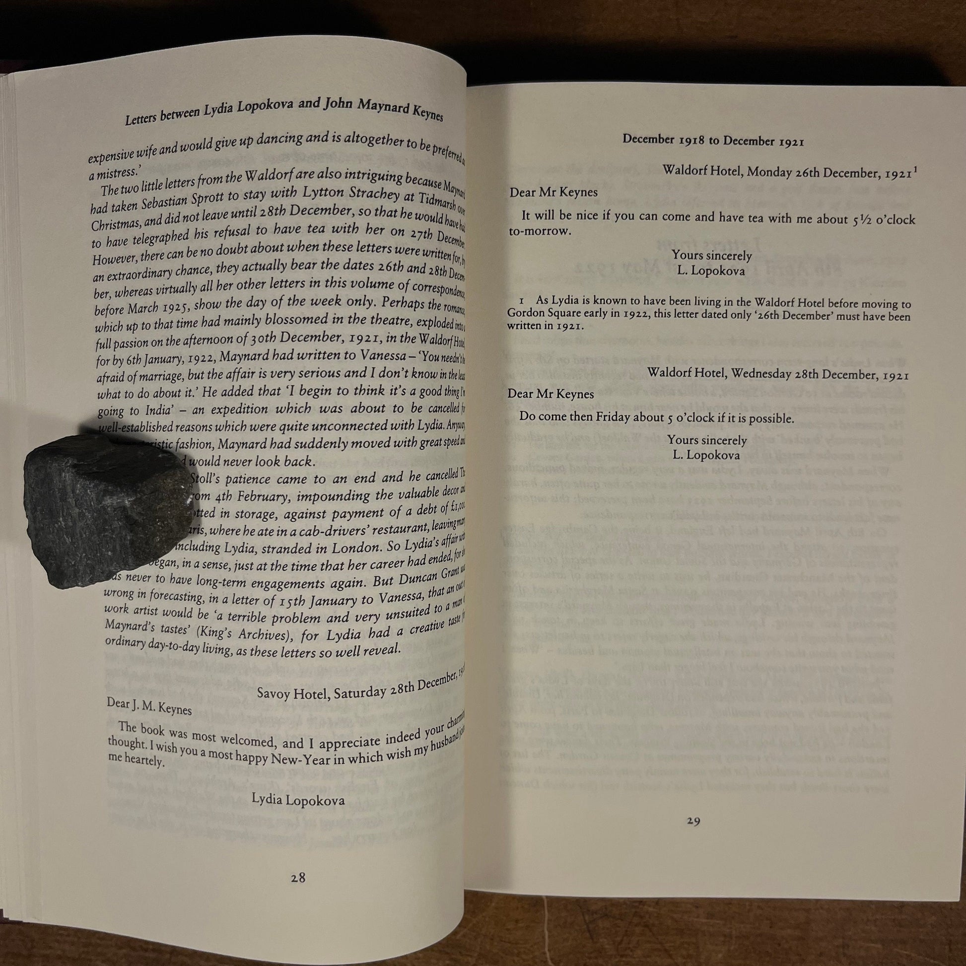 First Printing - Lydia and Maynard: The Letters of John Maynard Keynes and Lydia Lopokova by P. Hill and R. Keynes (1990) Hardcover Book