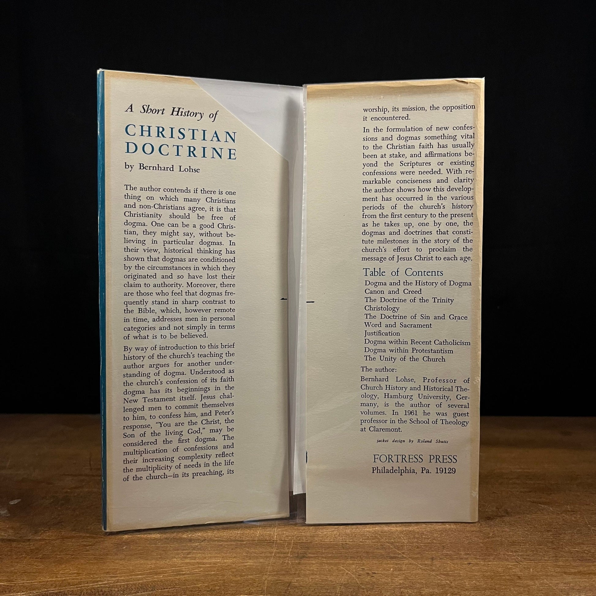 First Printing - A Short History of Christian Doctrine From the First Century to the Present by Bernard Lohse (1966) Vintage Hardcover Book