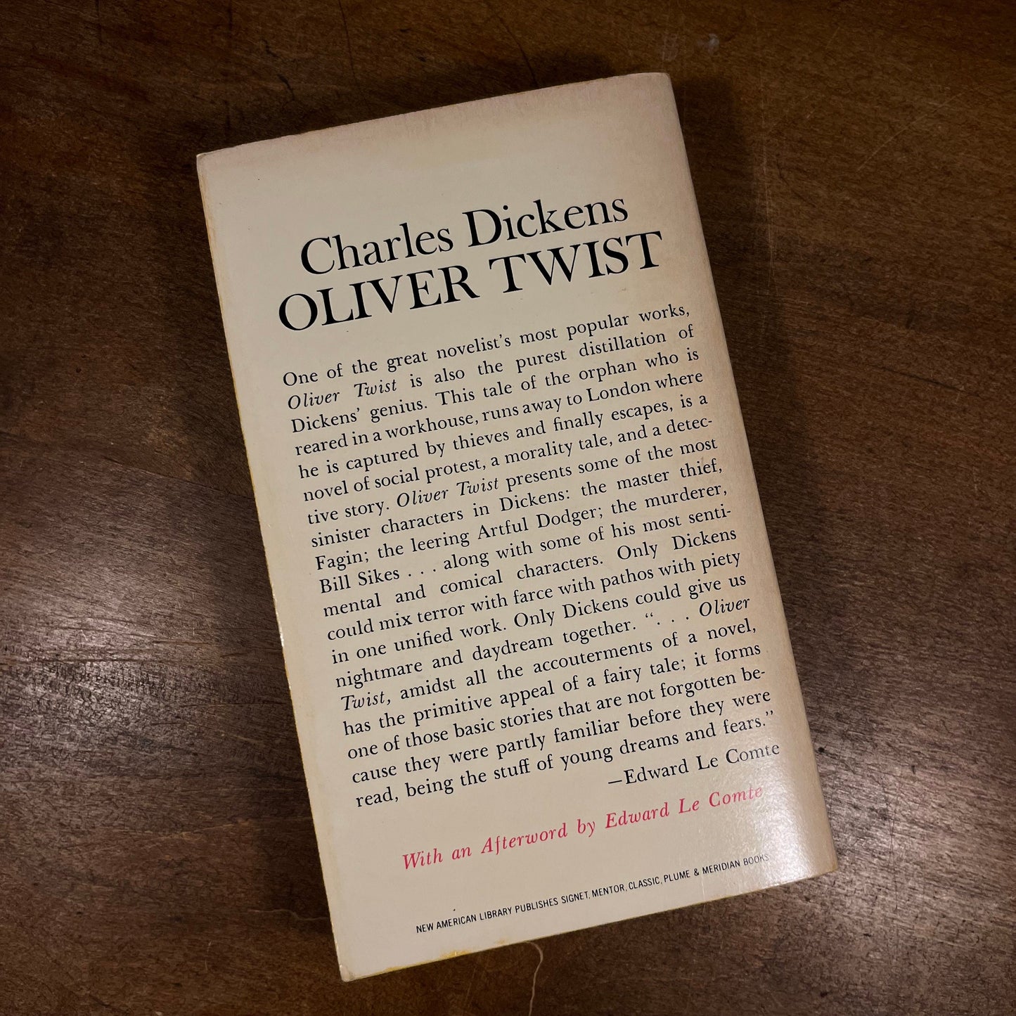 Oliver Twist by Charles Dickens (1961) Vintage Paperback Book