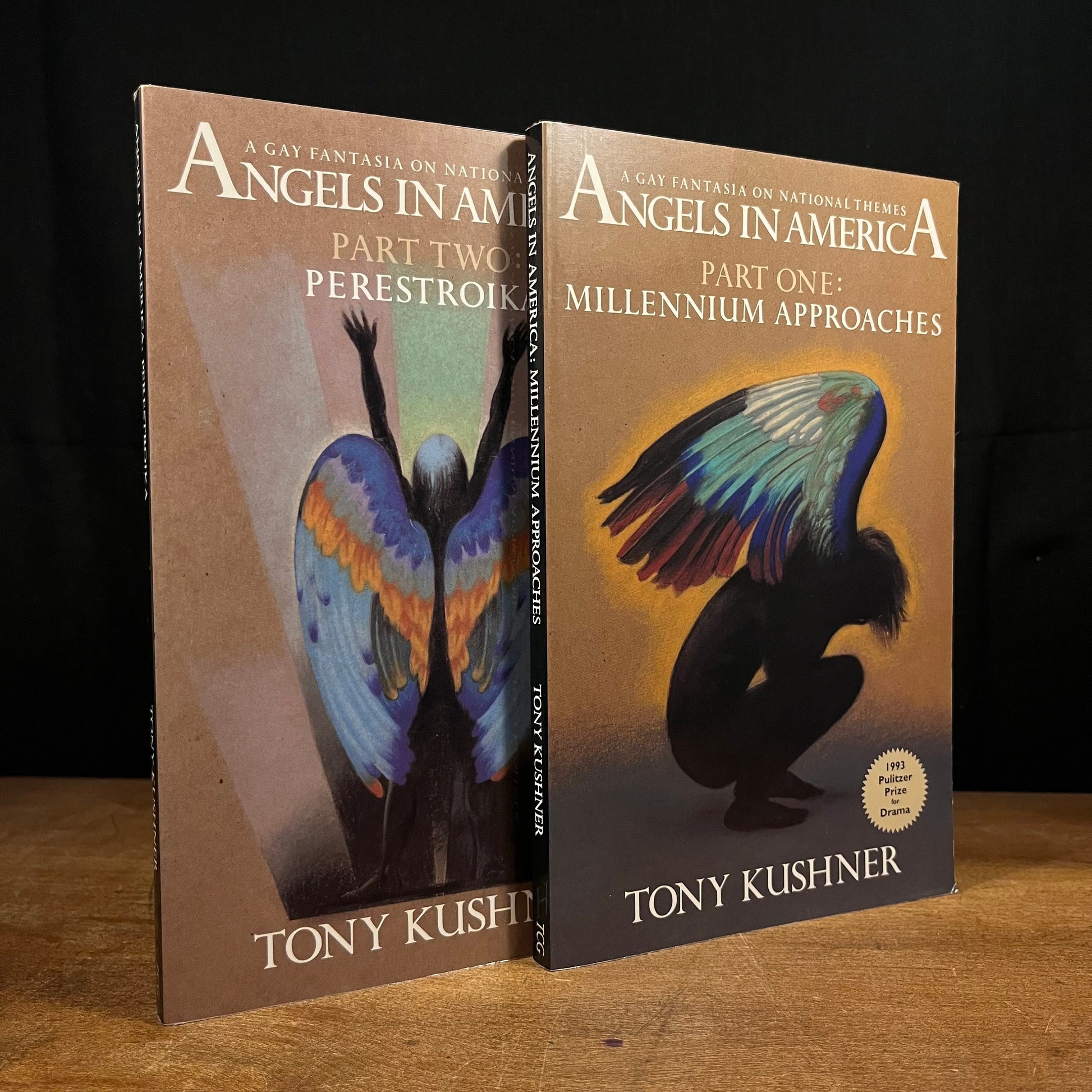 Angels in America Part One and Two by Tony Kushner (1993, 1994) Vintage Paperback Book Collection