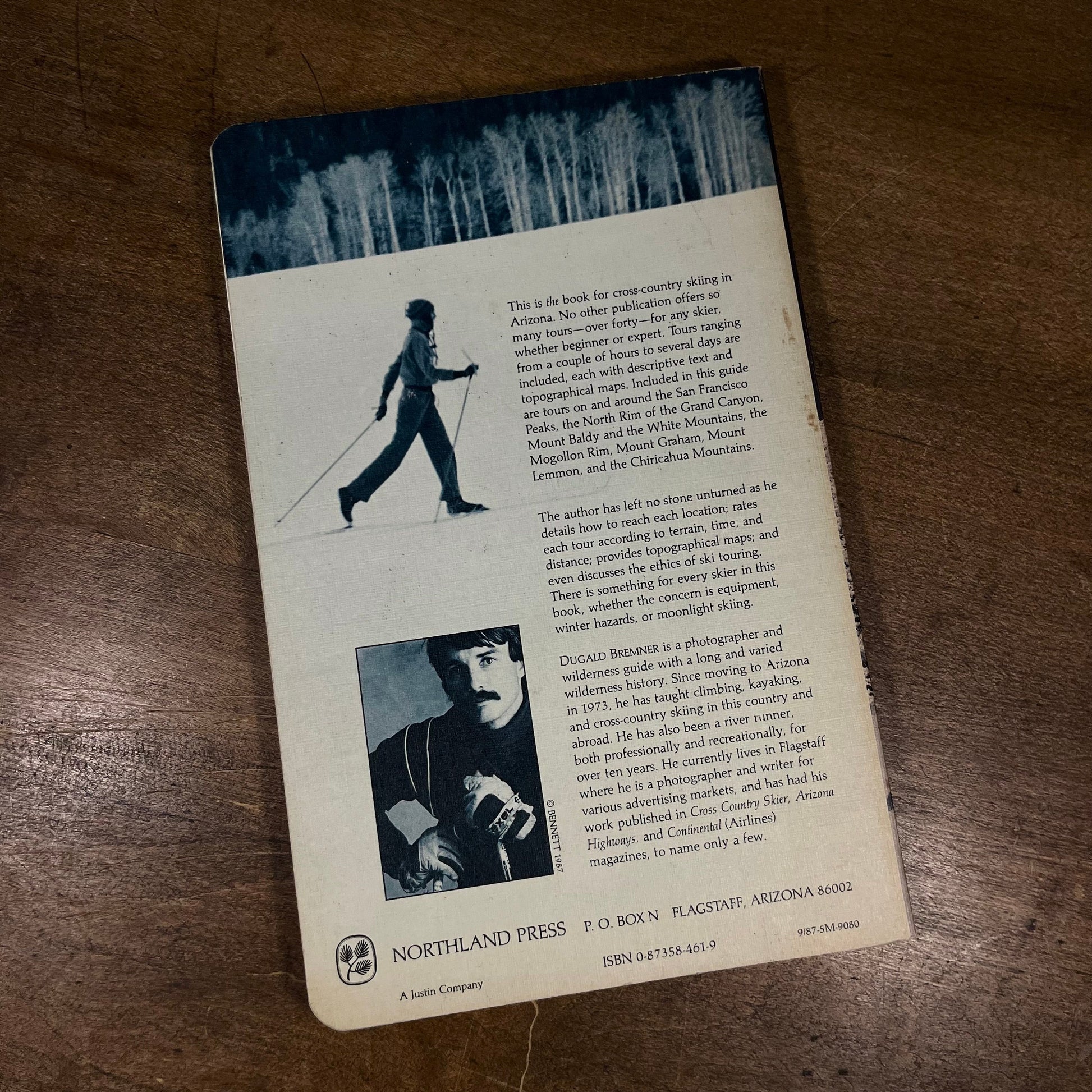 Plateaus of Snow: Ski Touring Arizona by Dugald Bremner (1987) Vintage Softcover Book