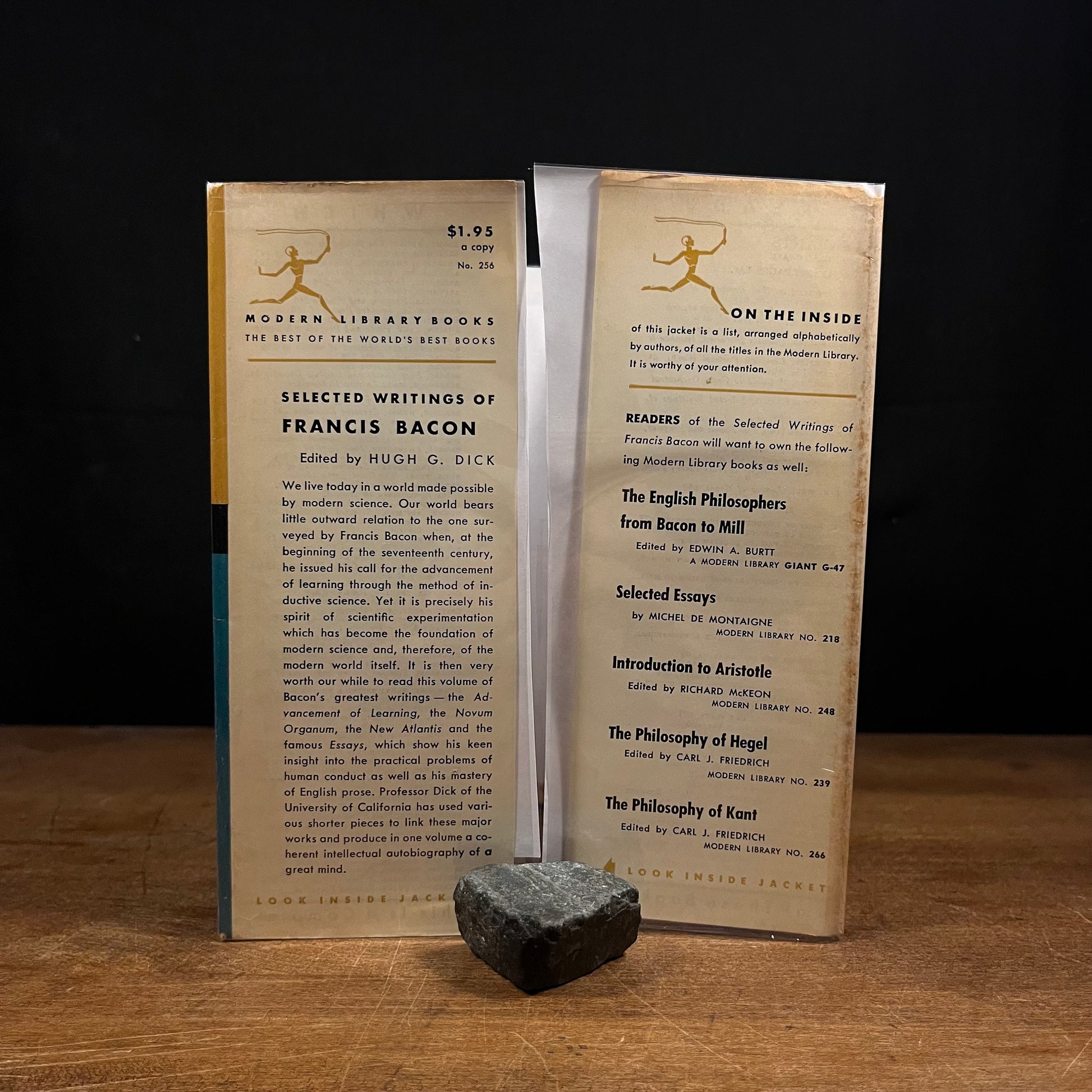 Modern Library - Selected Writings of Francis Bacon (1955) Vintage Hardcover Book