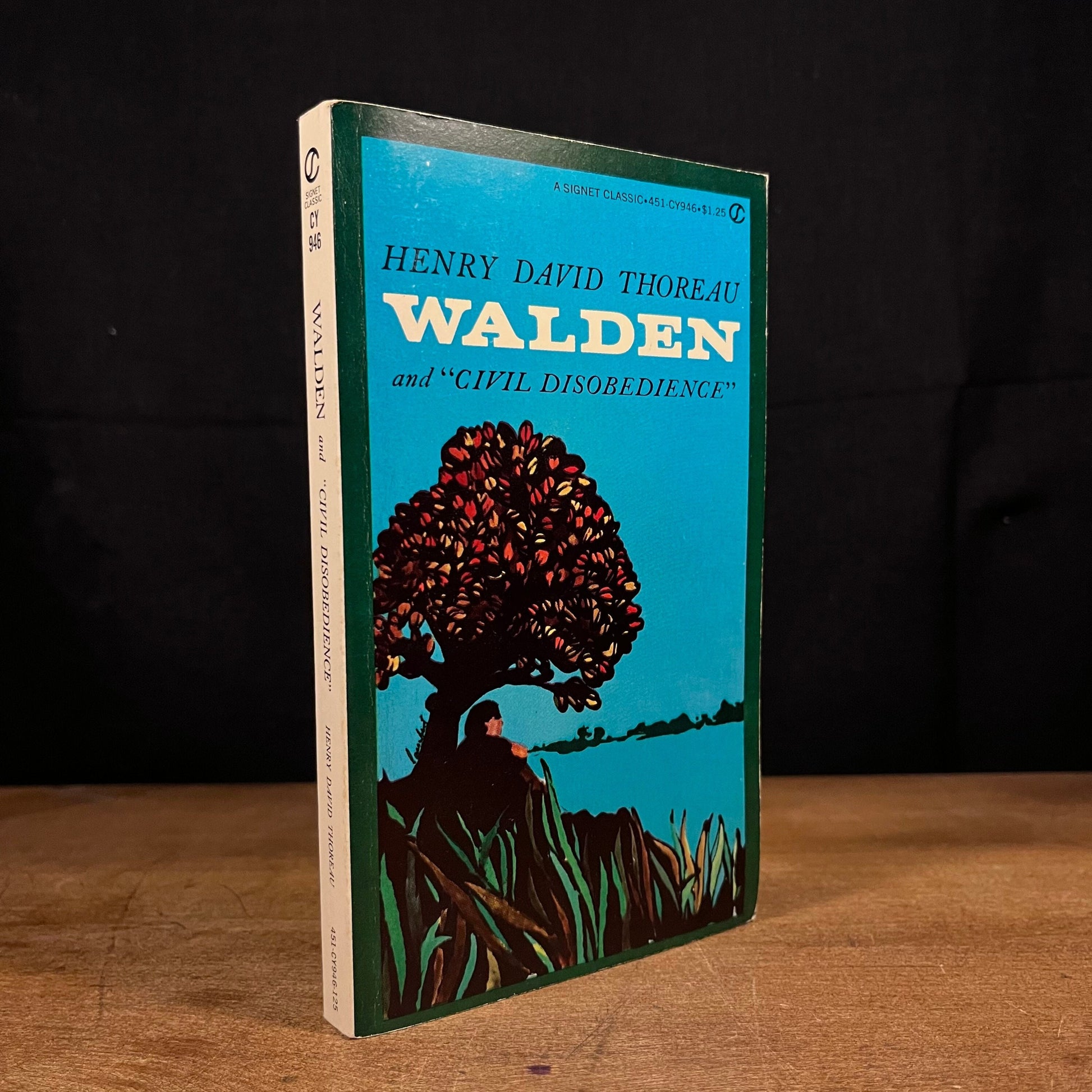 Walden or, Life in the Woods and On the Duty of Civil Disobedience by Henry David Thoreau (1960) Vintage Paperback Book