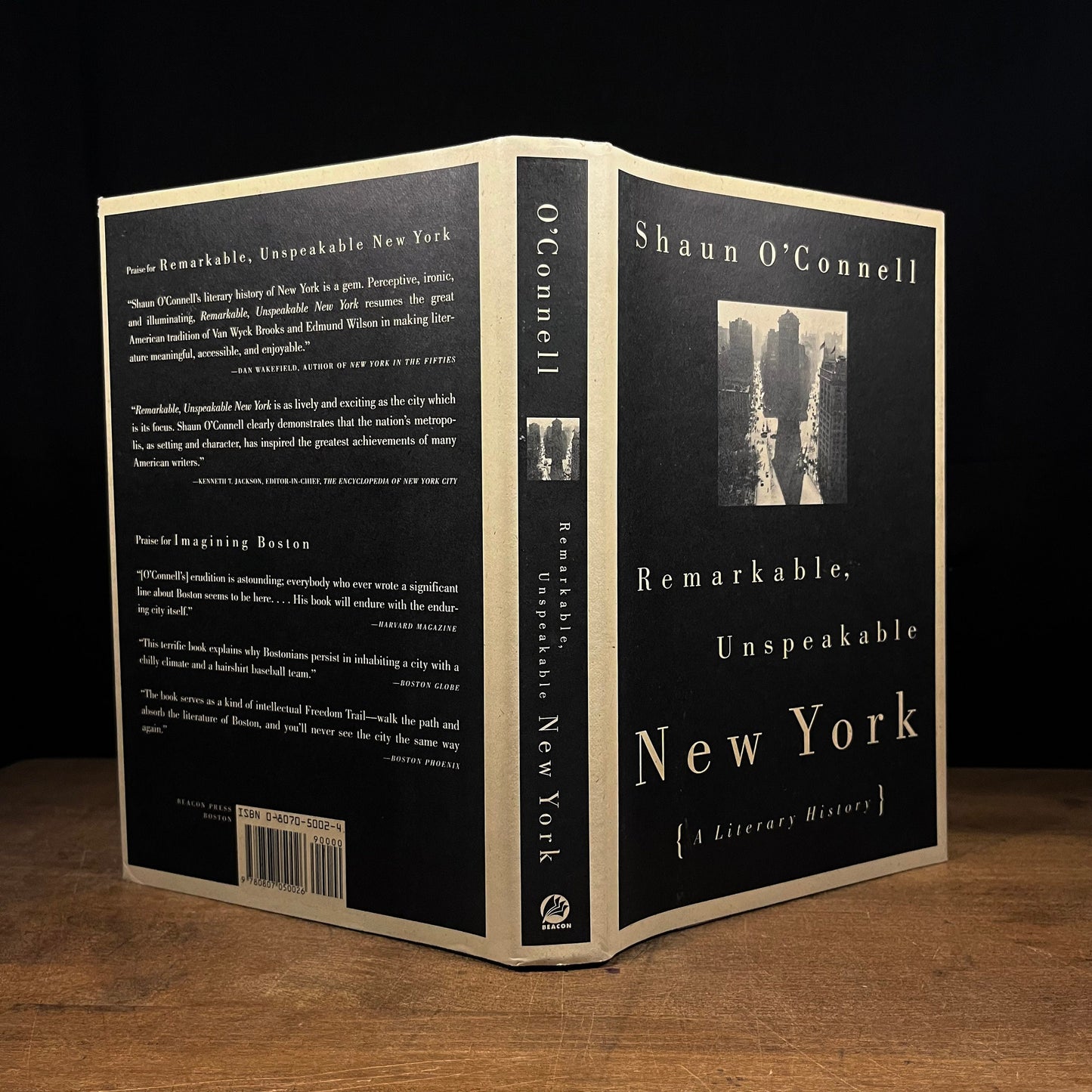 First Printing - Remarkable, Unspeakable New York: A Literary History by Shaun O’Connell (1995) Vintage Hardcover Book