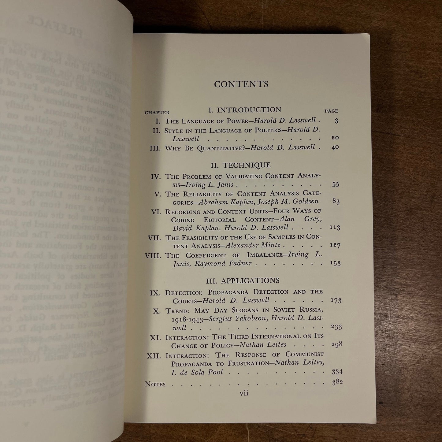 Language of Politics: Studies in Quantitive Semantics by H. D. Lasswell, N. Leites, and Associates (1968) Vintage Paperback Book