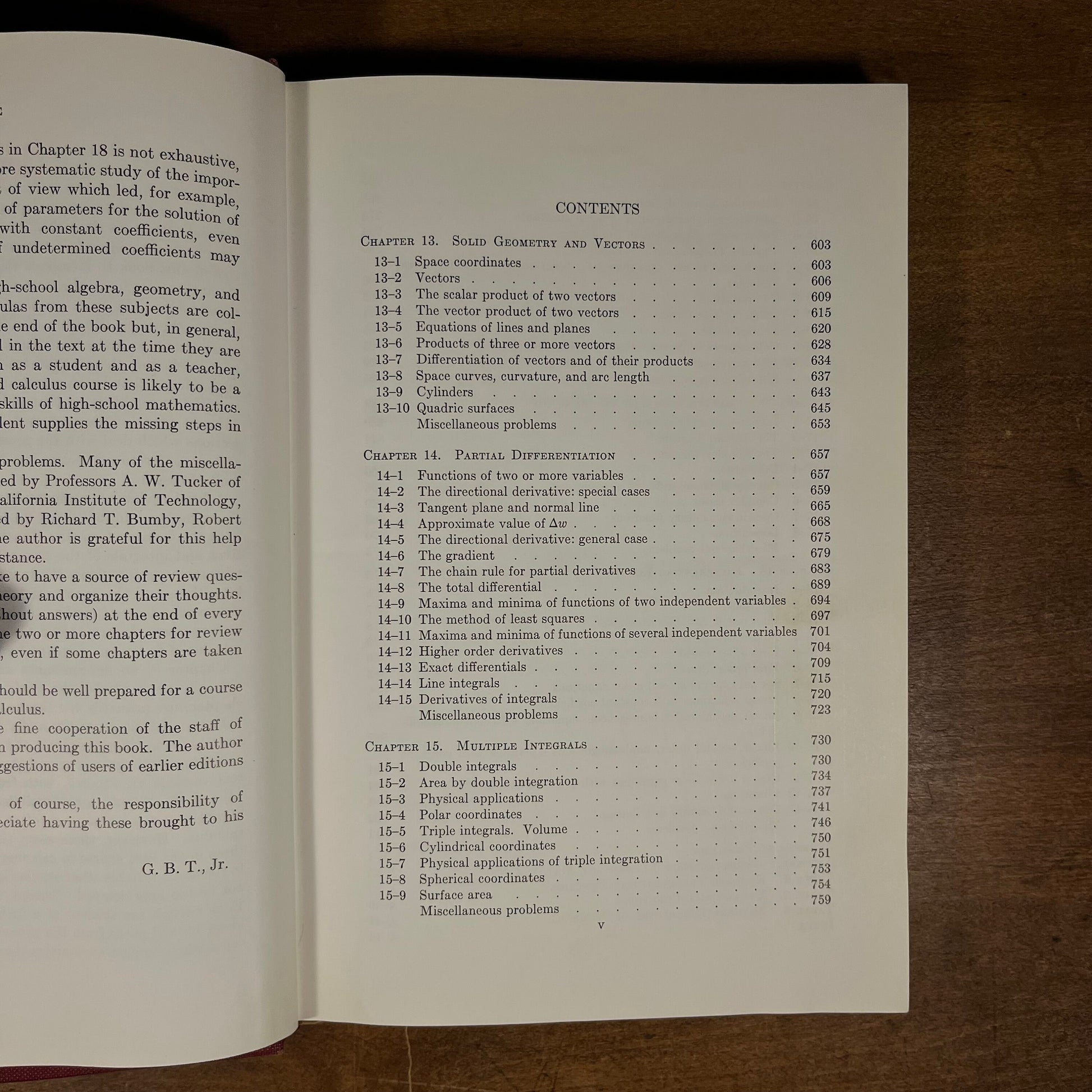 Calculus and Analytic Geometry Part 2: Vectors and Functions of Several Variables by George B. Thomas (1961) Vintage Hardcover Book