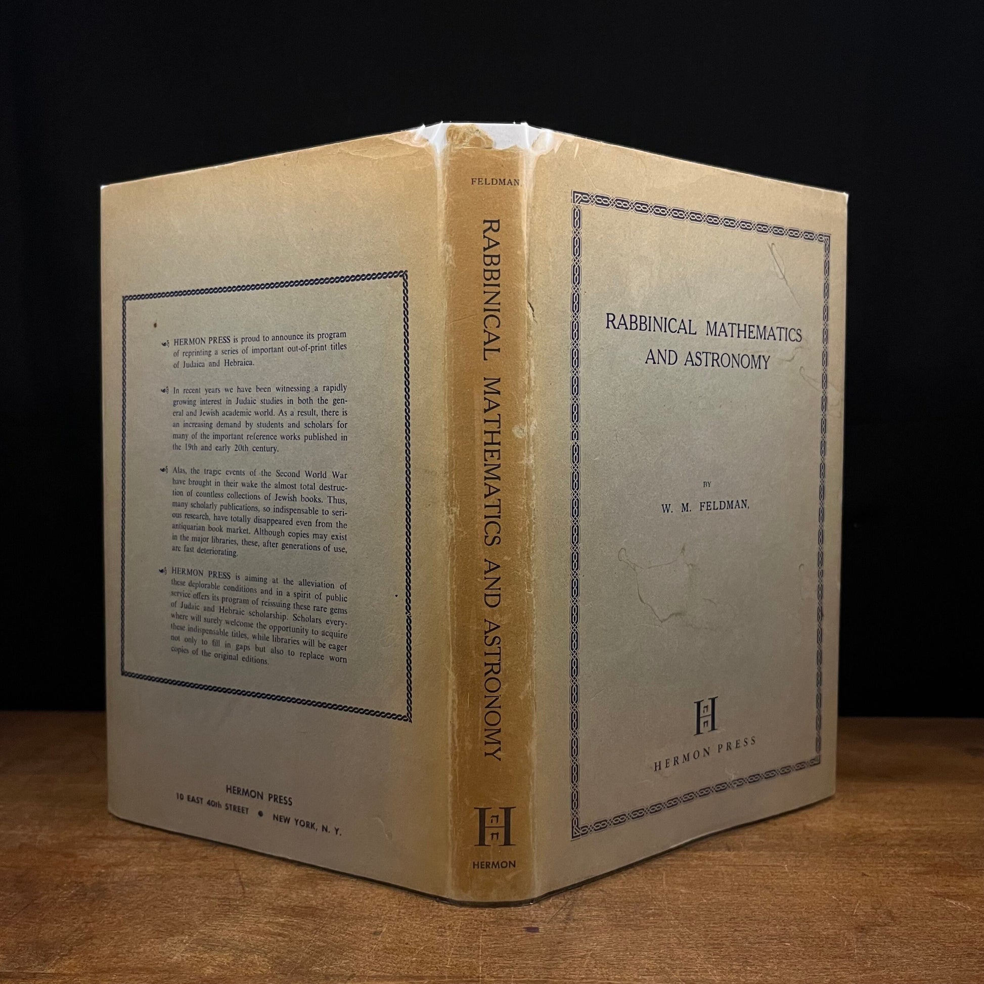 Rabbinical Mathematics and Astronomy by W. M. Feldman (1965) Vintage Hardcover Book