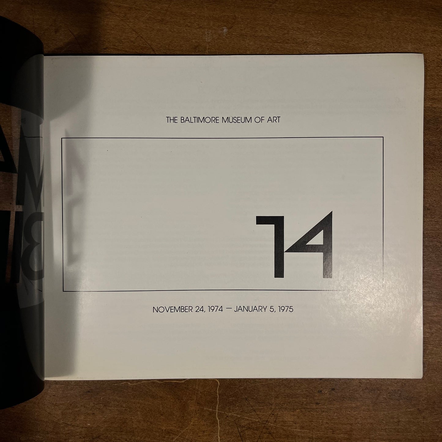 The Baltimore Museum of Art | Maryland Biennial (1974) Vintage Softcover Art Exhibition Catalogue