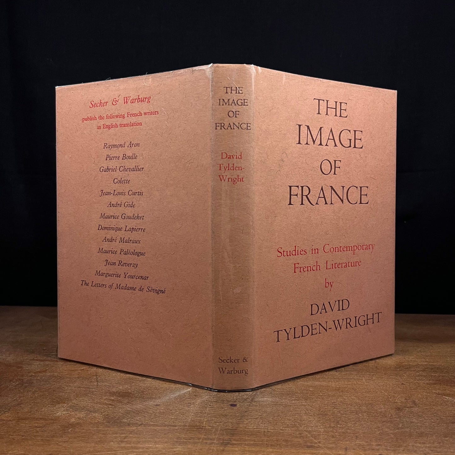 First Printing - The Image of France: Studies in Contemporary French Literature by David Tylden-Wright (1957) Vintage Hardcover Book