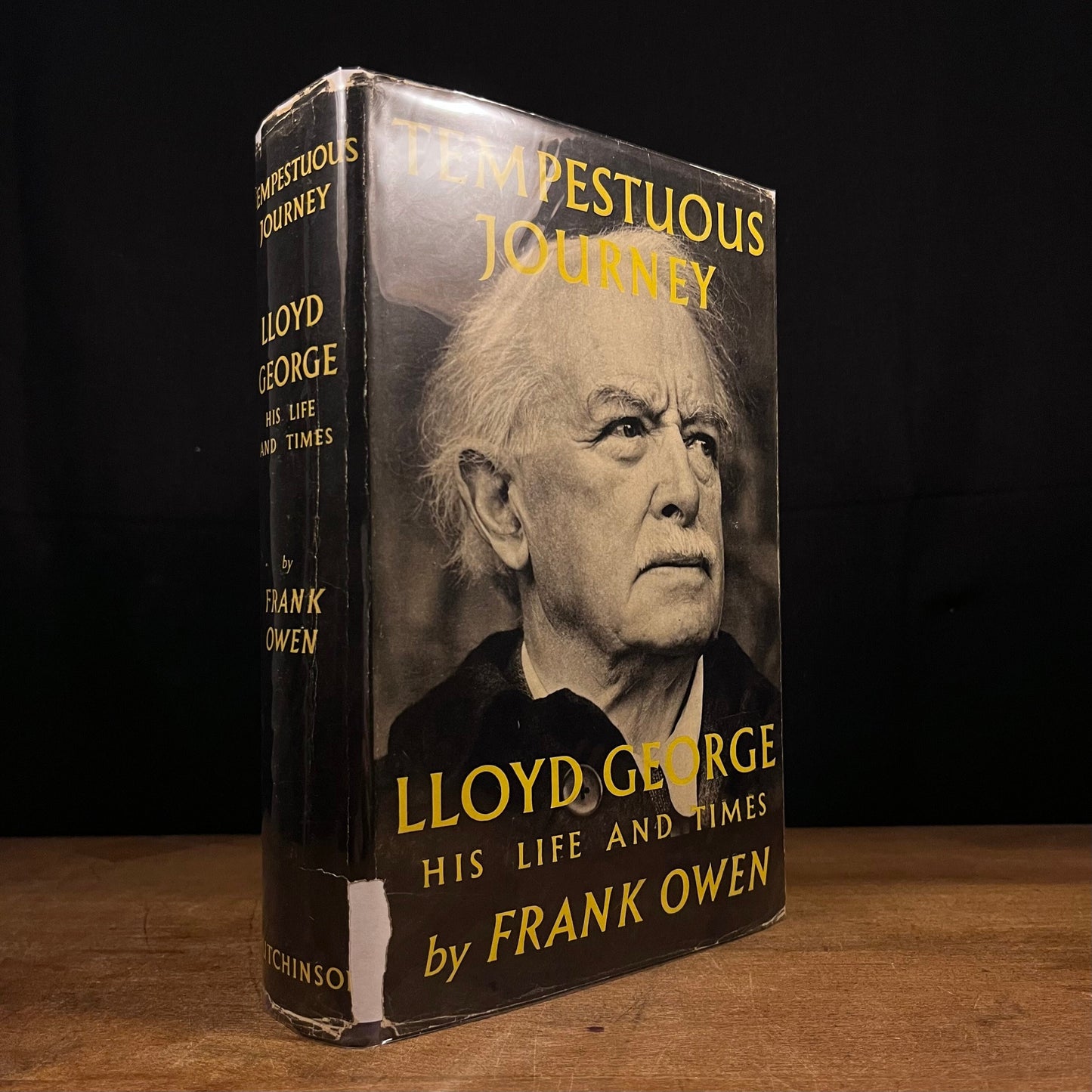 First Printing - Tempestuous Journey: Lloyd George, His Life and Times by Frank Owen (1954) Vintage Hardcover Book