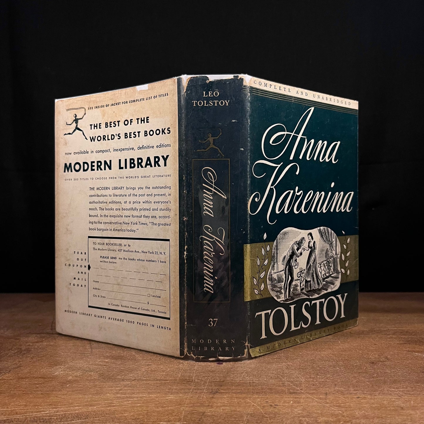 Modern Library - Anna Karenina by Leo Tolstoy (1950) Vintage Hardcover Book