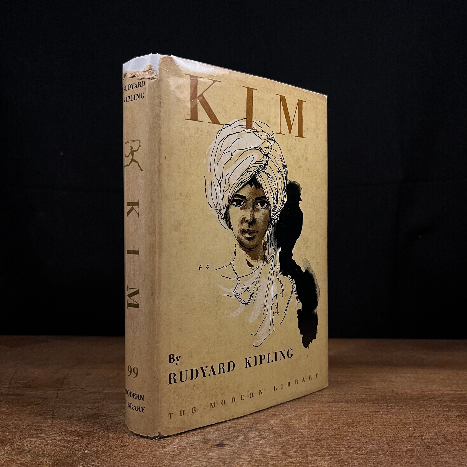 Modern Library - Kim by Rudyard Kipling (1950) Vintage Hardcover Book