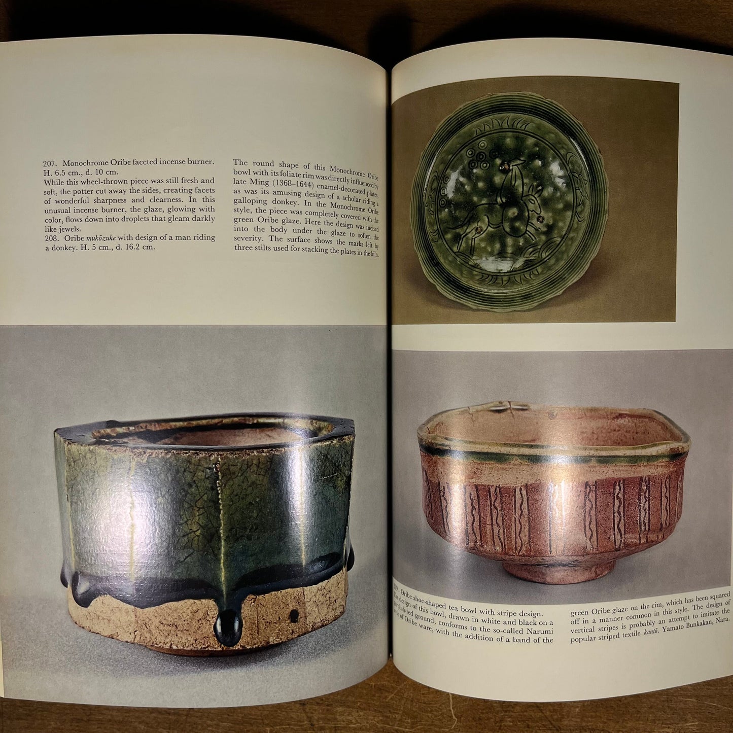 First Printing - Shino and Oribe Ceramics by Ryōichi Fujioka (1977) Vintage Hardcover Book